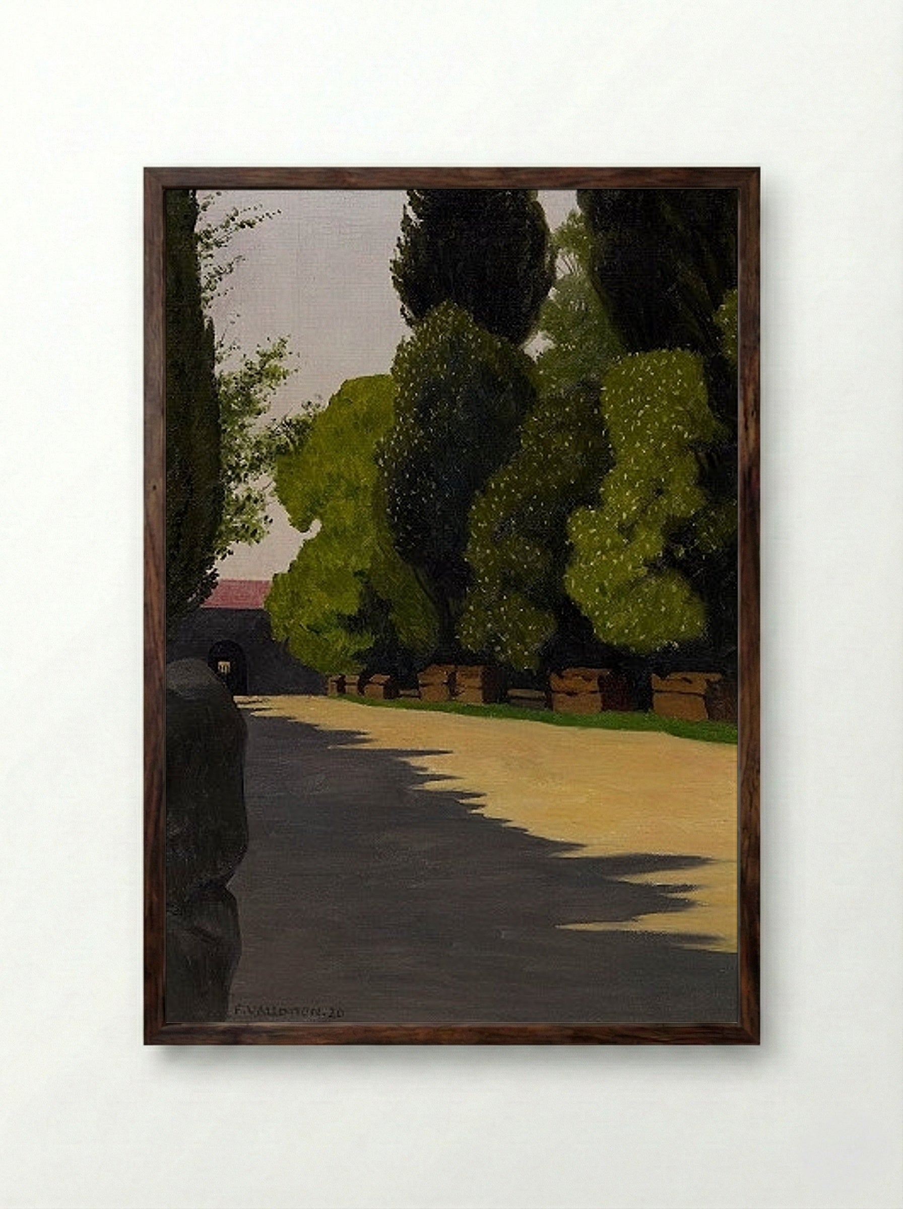 Alyscamps - Félix Vallotton - Framed Print Dark Wood