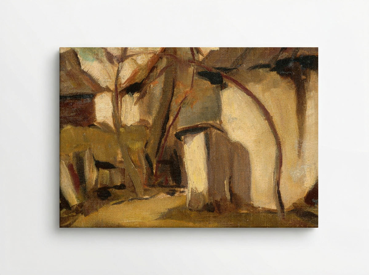 Village Yard - Zolo Palugyay - Canvas