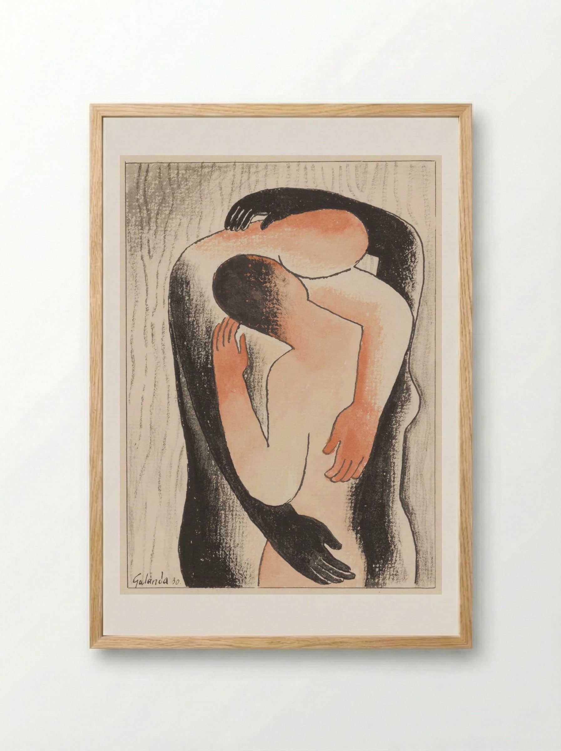 Embrace - Mikuláš Galanda - Framed Print Wood