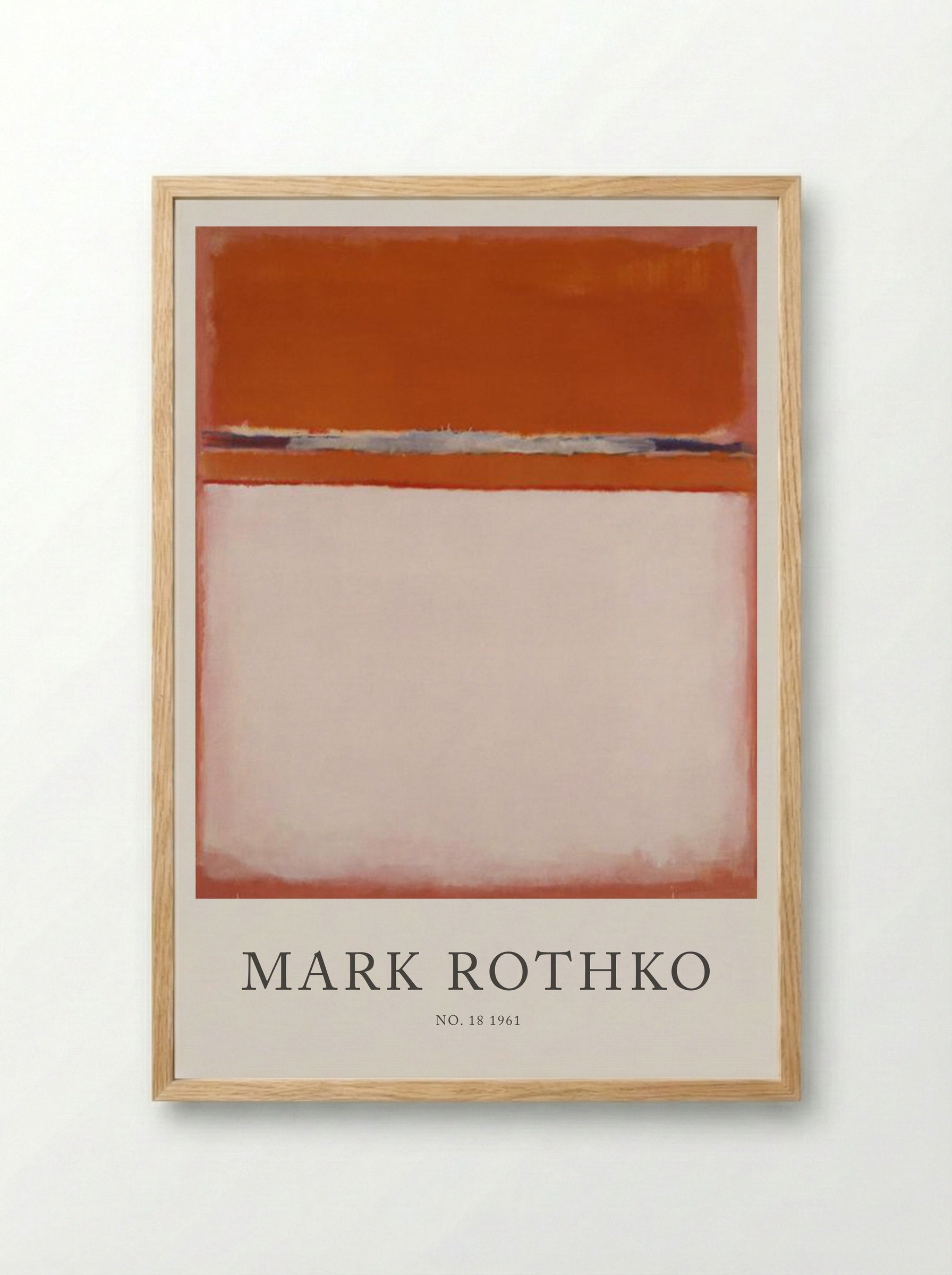 No. 18 - Mark Rothko - Framed Print Wood
