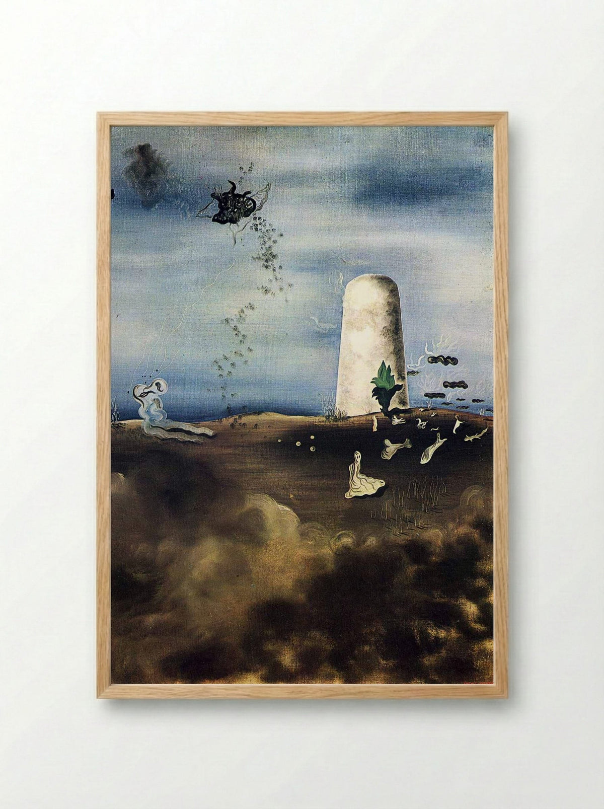 Death Awaiting his Family - Salvador Dalí - Framed Print Wood