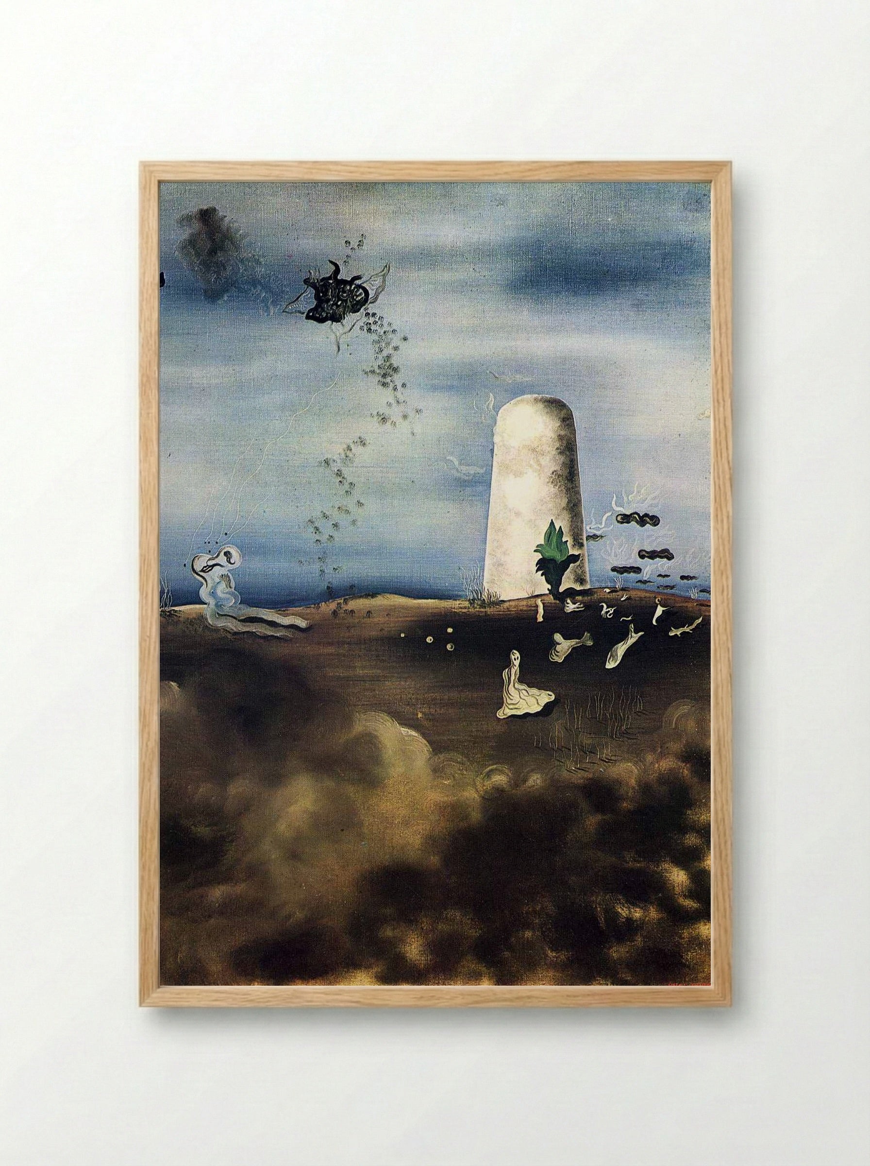 Death Awaiting his Family - Salvador Dalí - Framed Print Wood