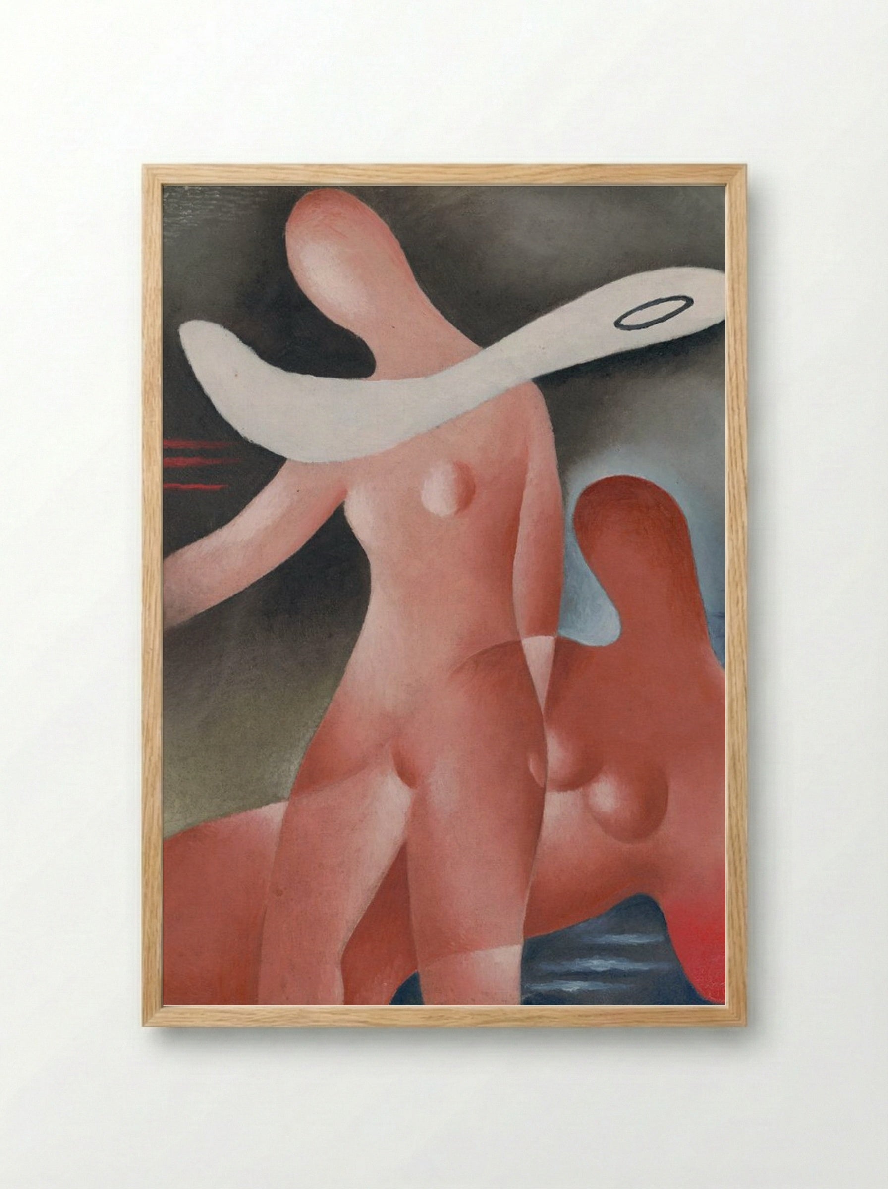 Two Women - Mikuláš Galanda - Framed Print Wood