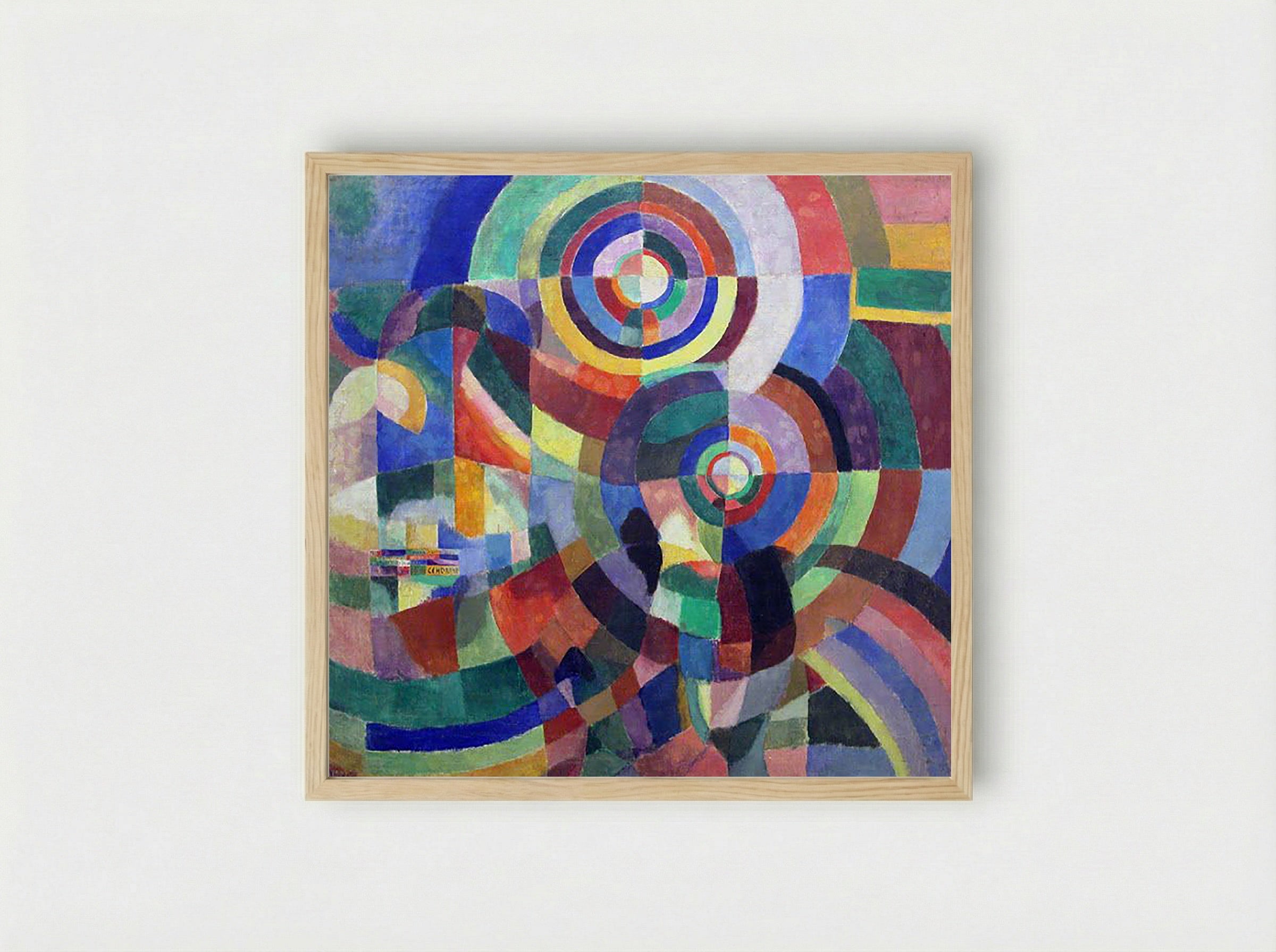 Electric Prisms - Sonia Delaunay-Terk - Framed Print Wood
