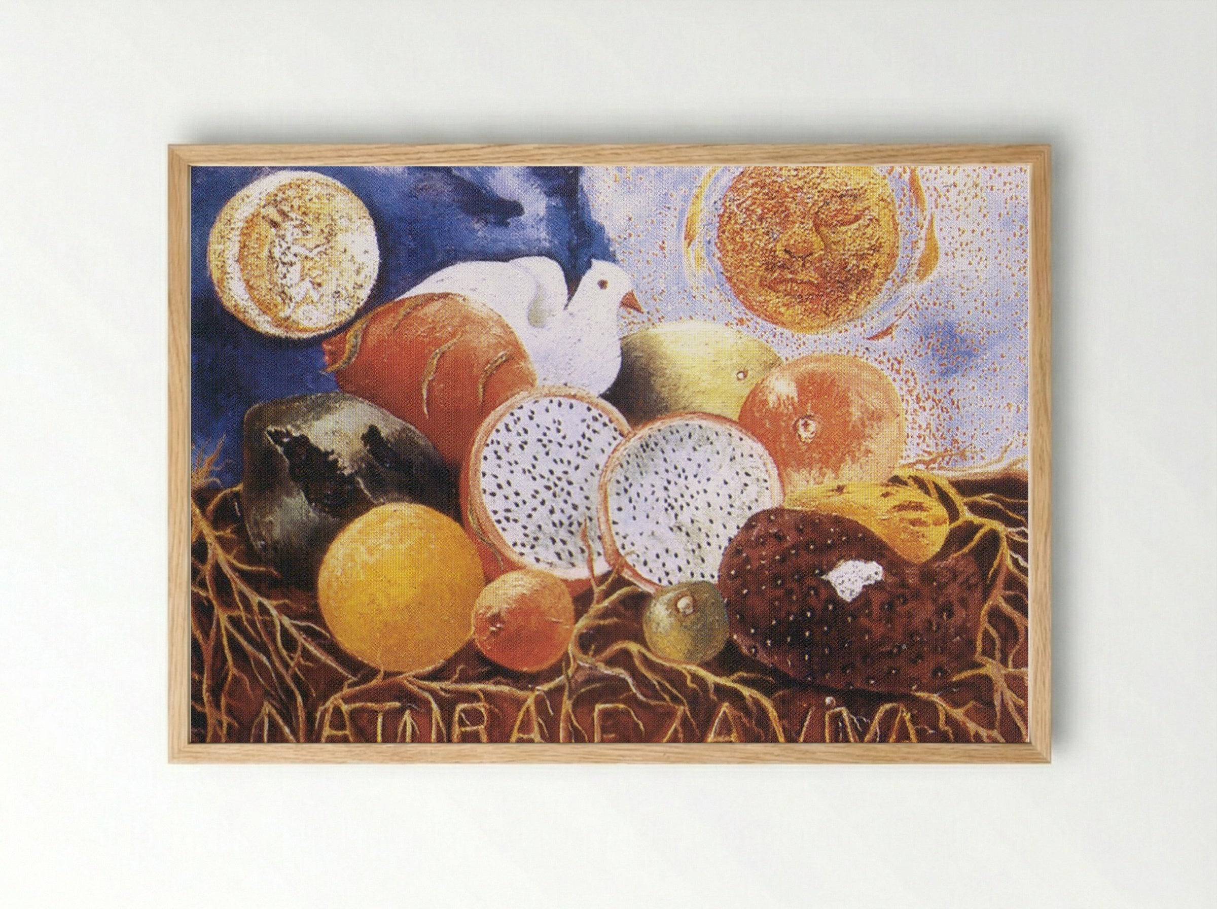 Naturaleza Viva (Living Nature) - Frida Kahlo - Framed Print Wood