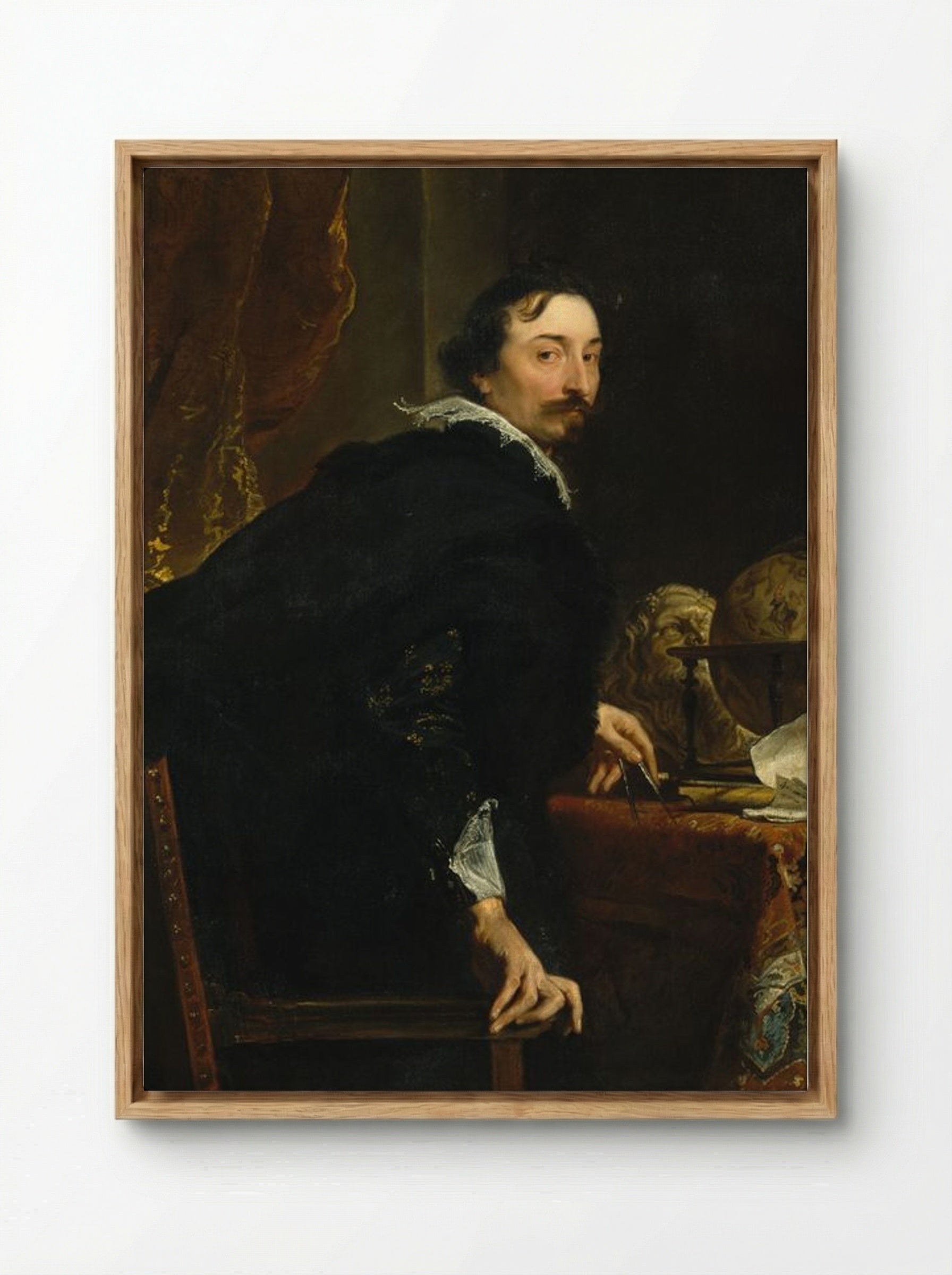 Lucas van Uffel - Anthony van Dyck - Framed Canvas Wood