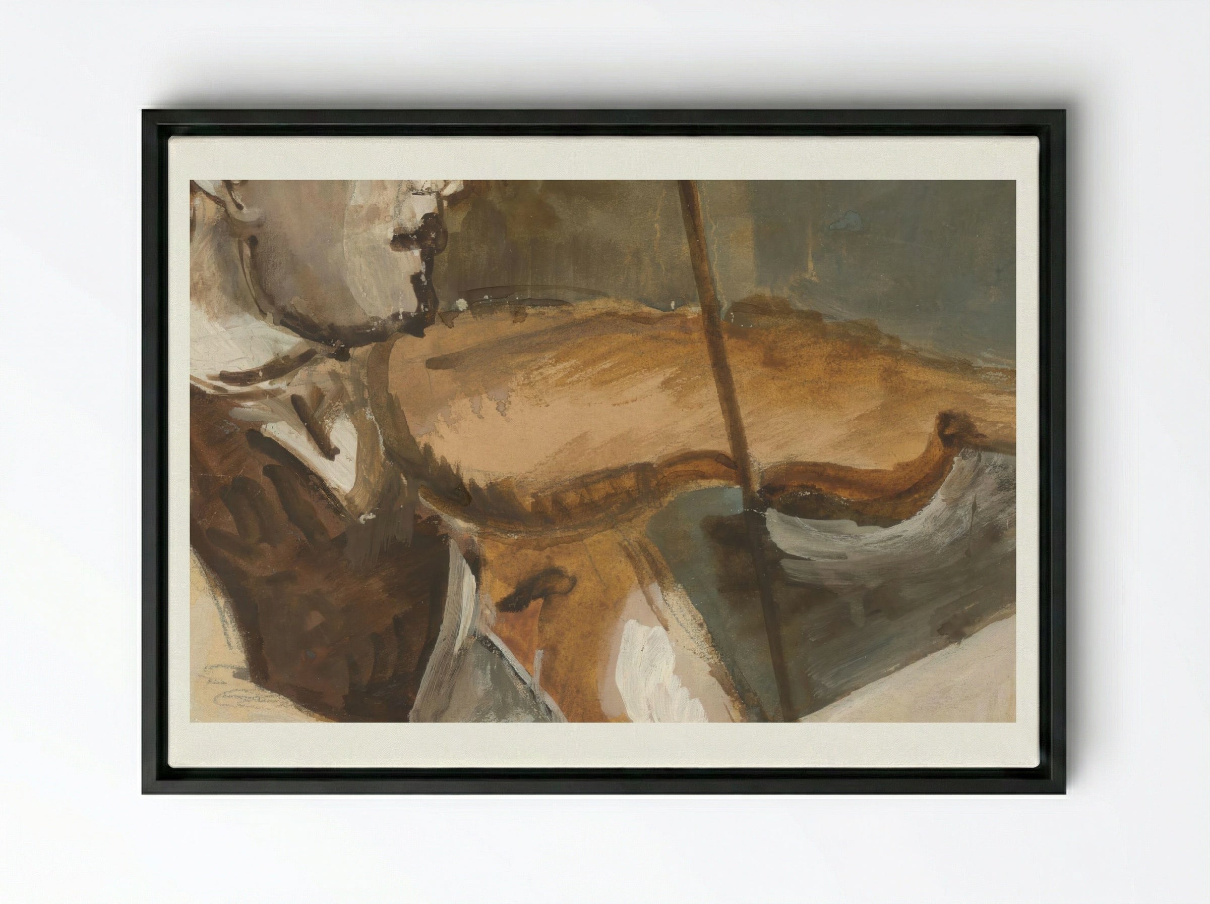 Gypsy Fiddler - Cyprian Majerník - Framed Canvas Black
