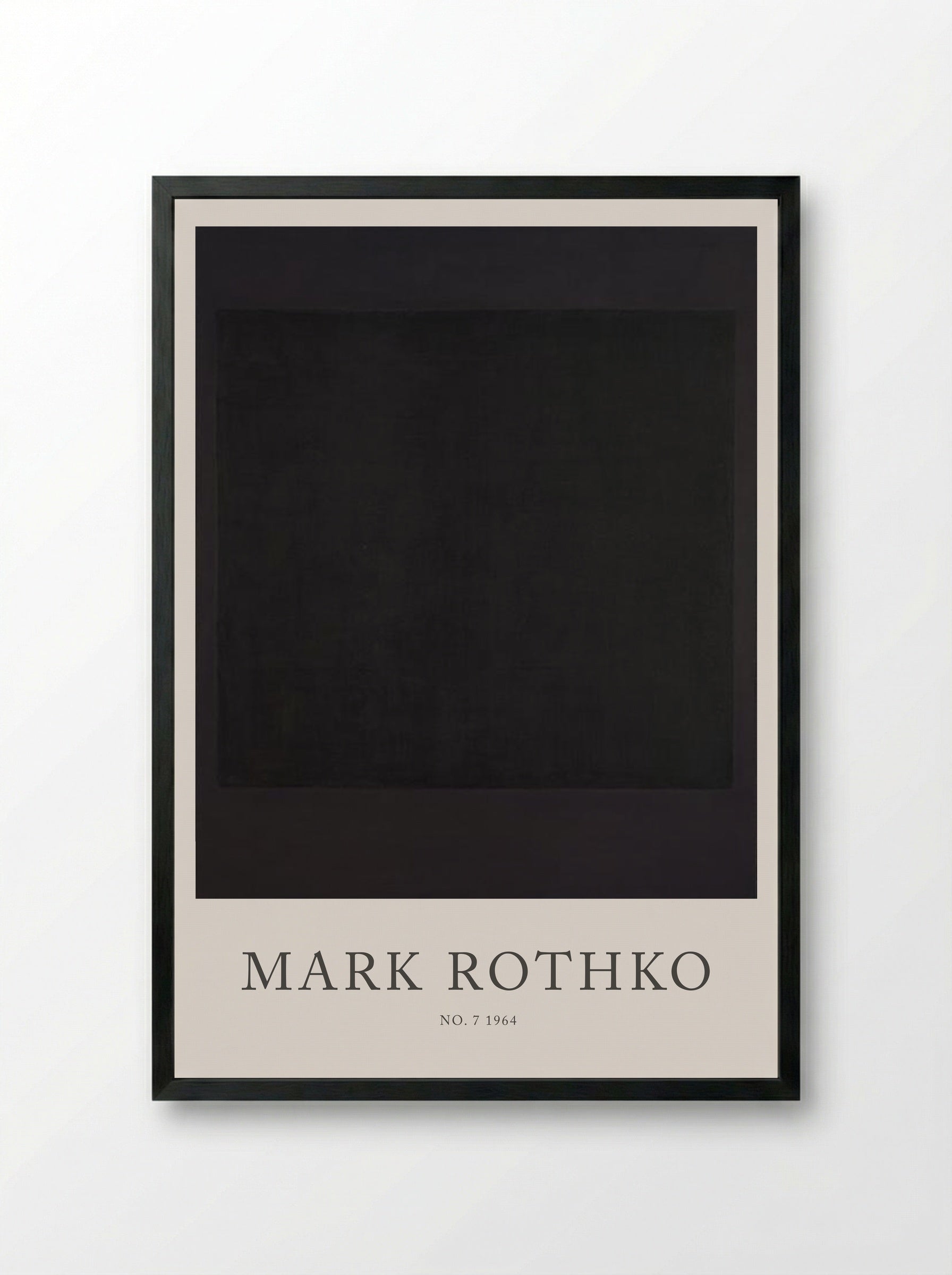 No. 7 - Mark Rothko - Framed Print Black