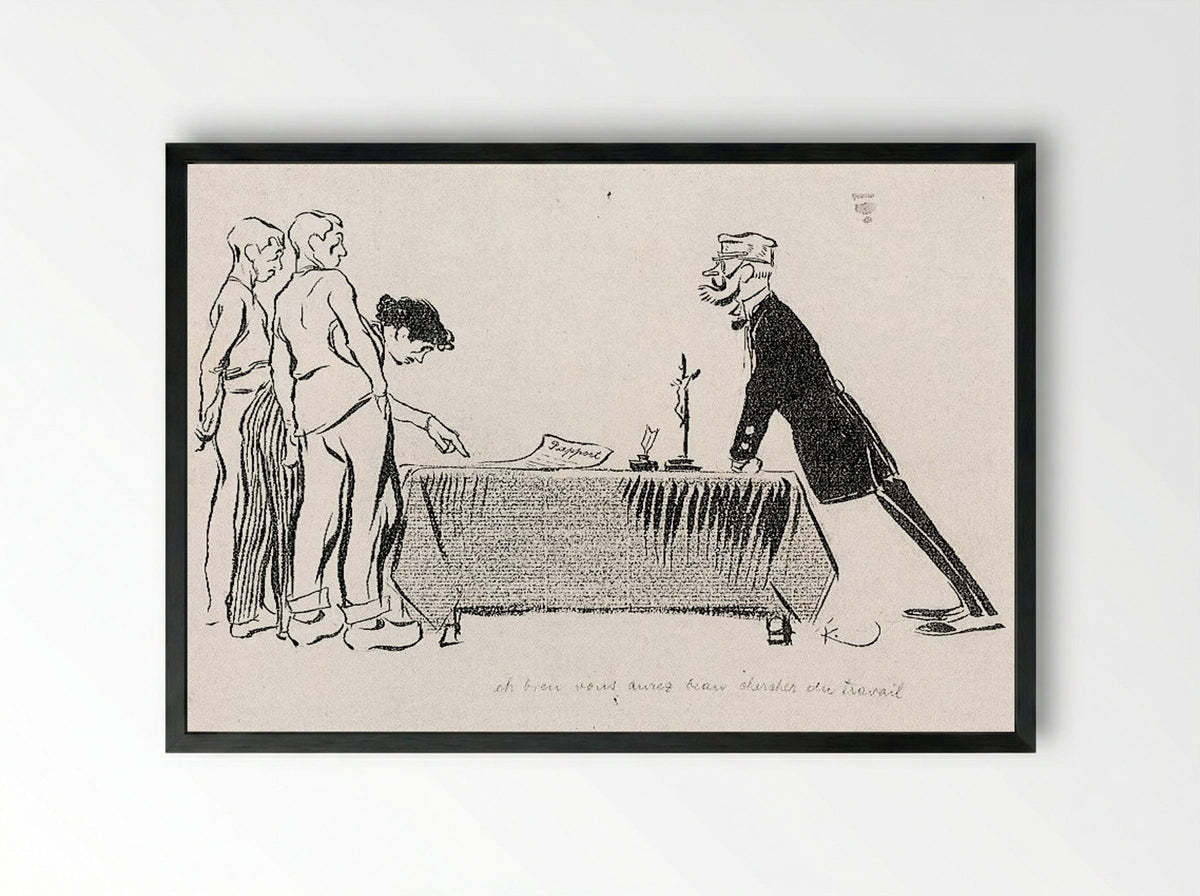 Report - Frantisek Kupka - Framed Print Black