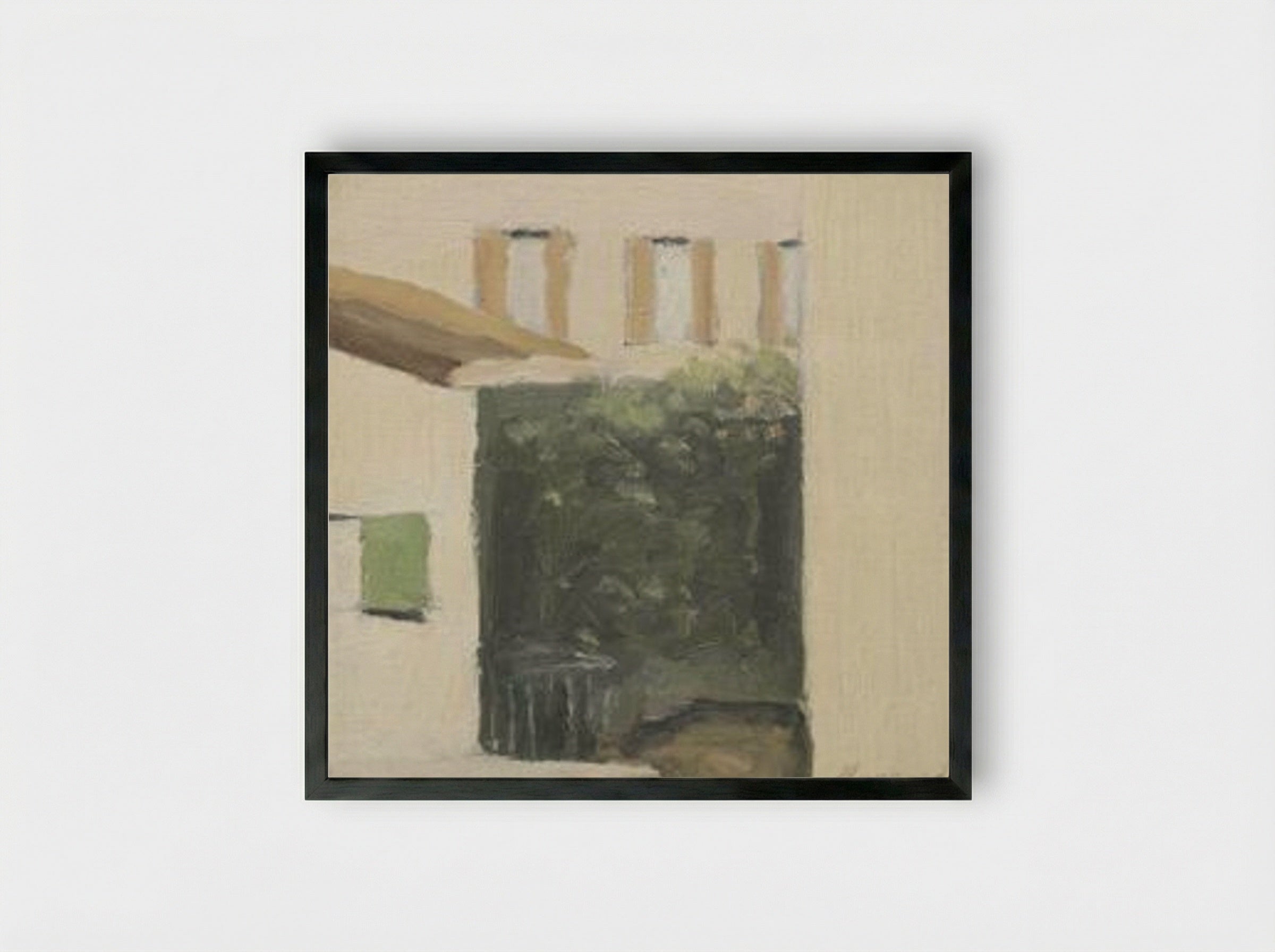 Cortile di Via Fondazza - Giorgio Morandi - Framed Print Black