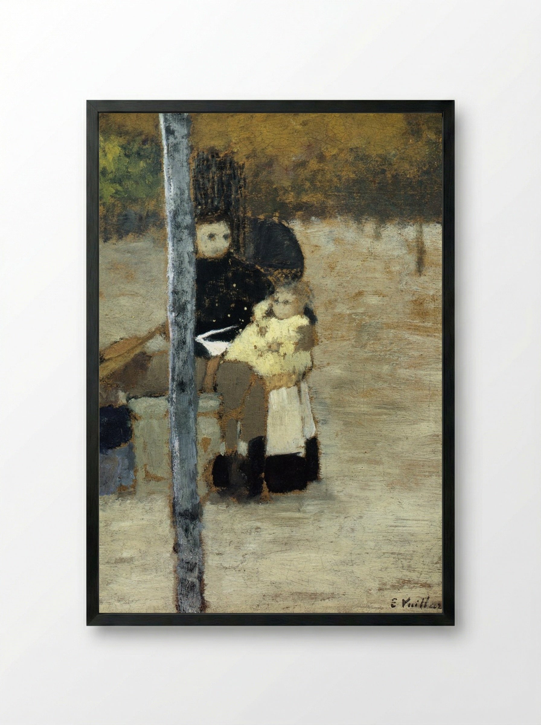 Good Children - Édouard Vuillard - Framed Print Black