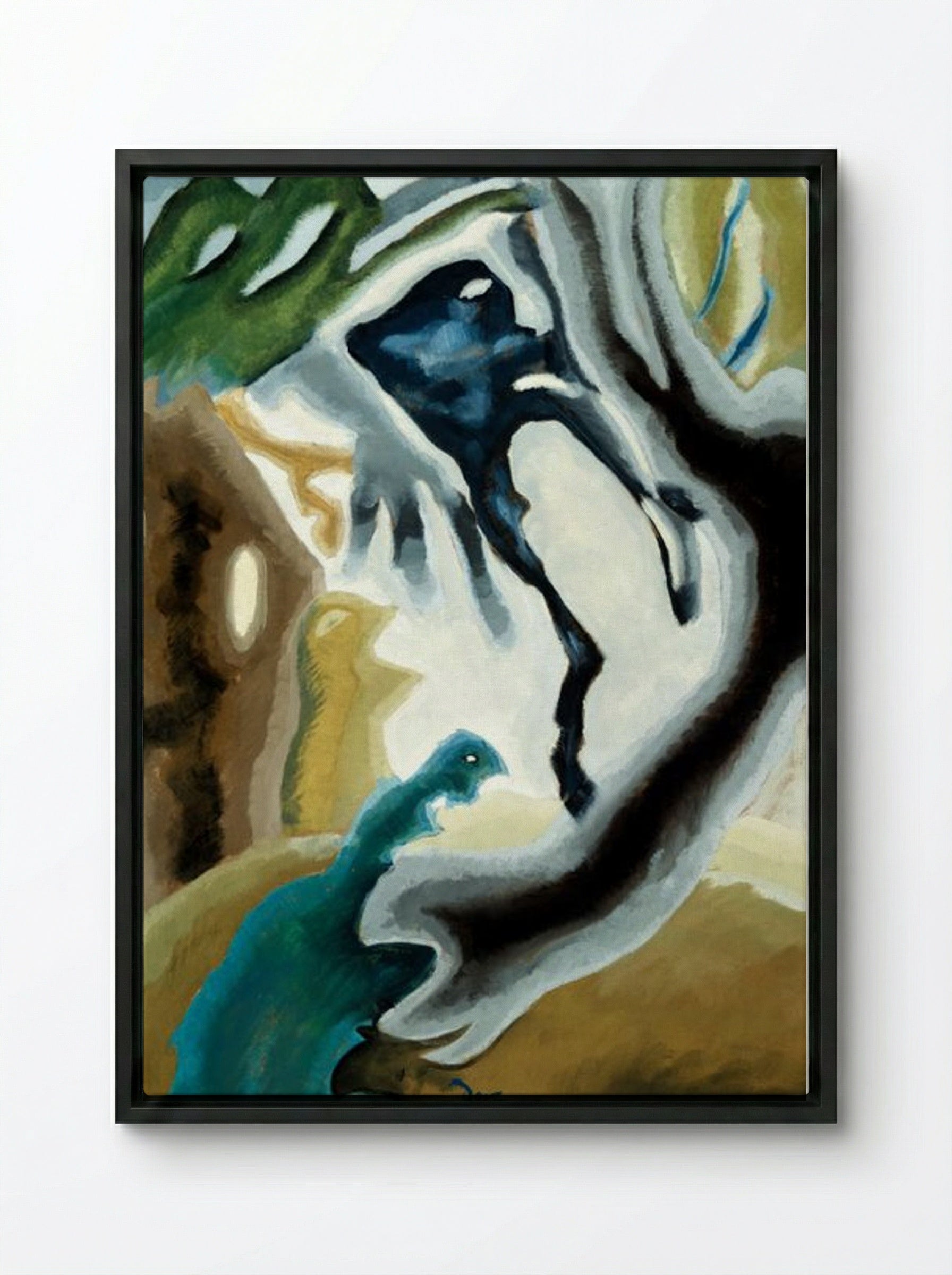 Barnyard Fantasy - Arthur Dove - Framed Canvas Black