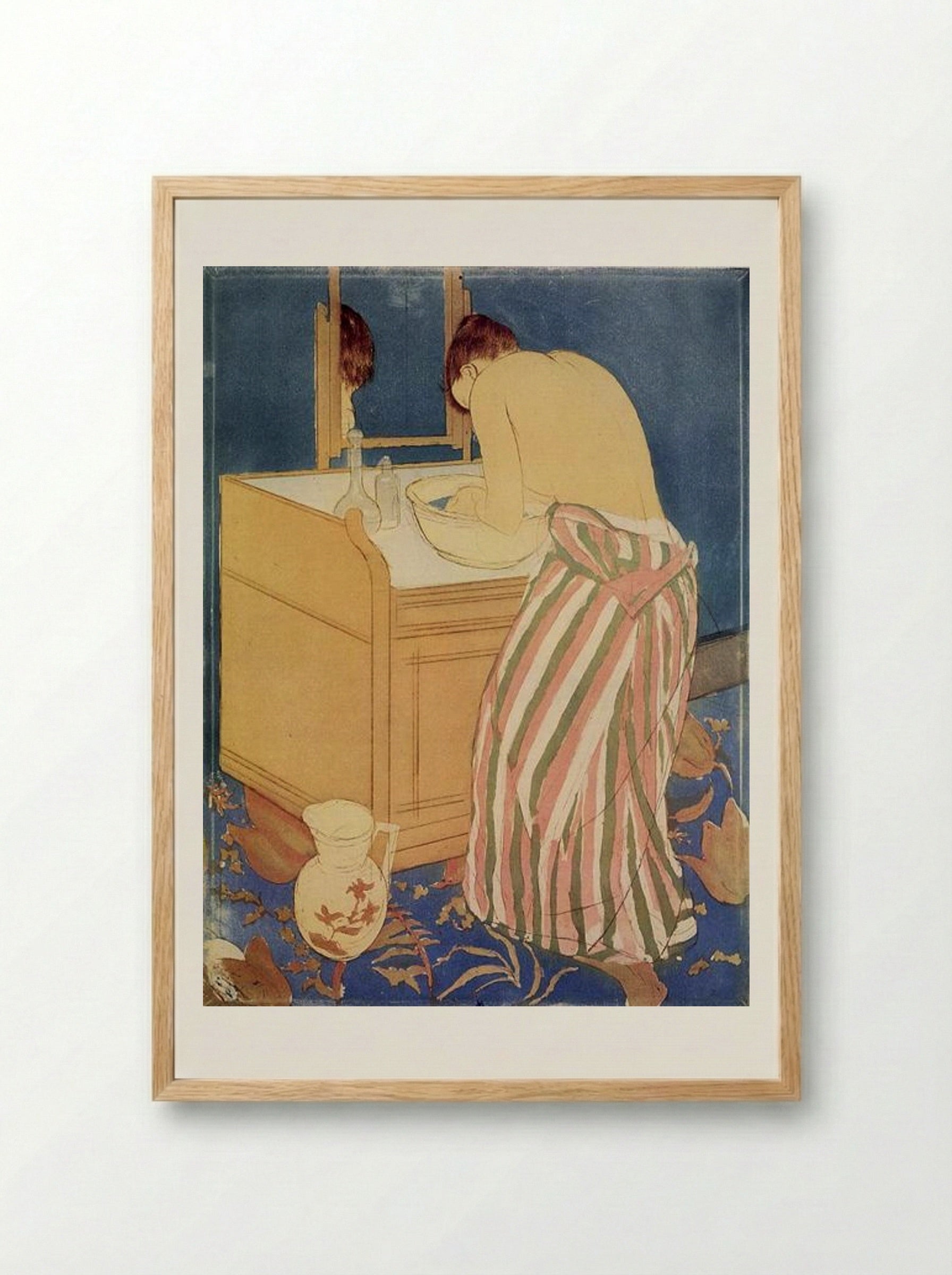 The Bath - Mary Cassatt - Framed Print Wood