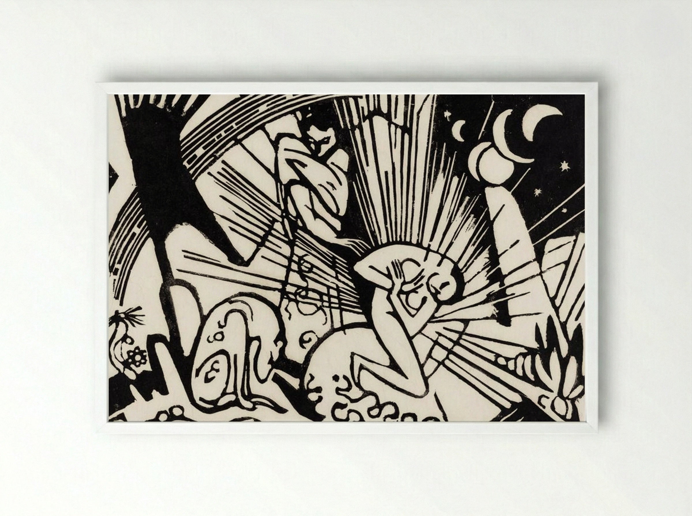 Reconciliation - Franz Marc - Framed Print White