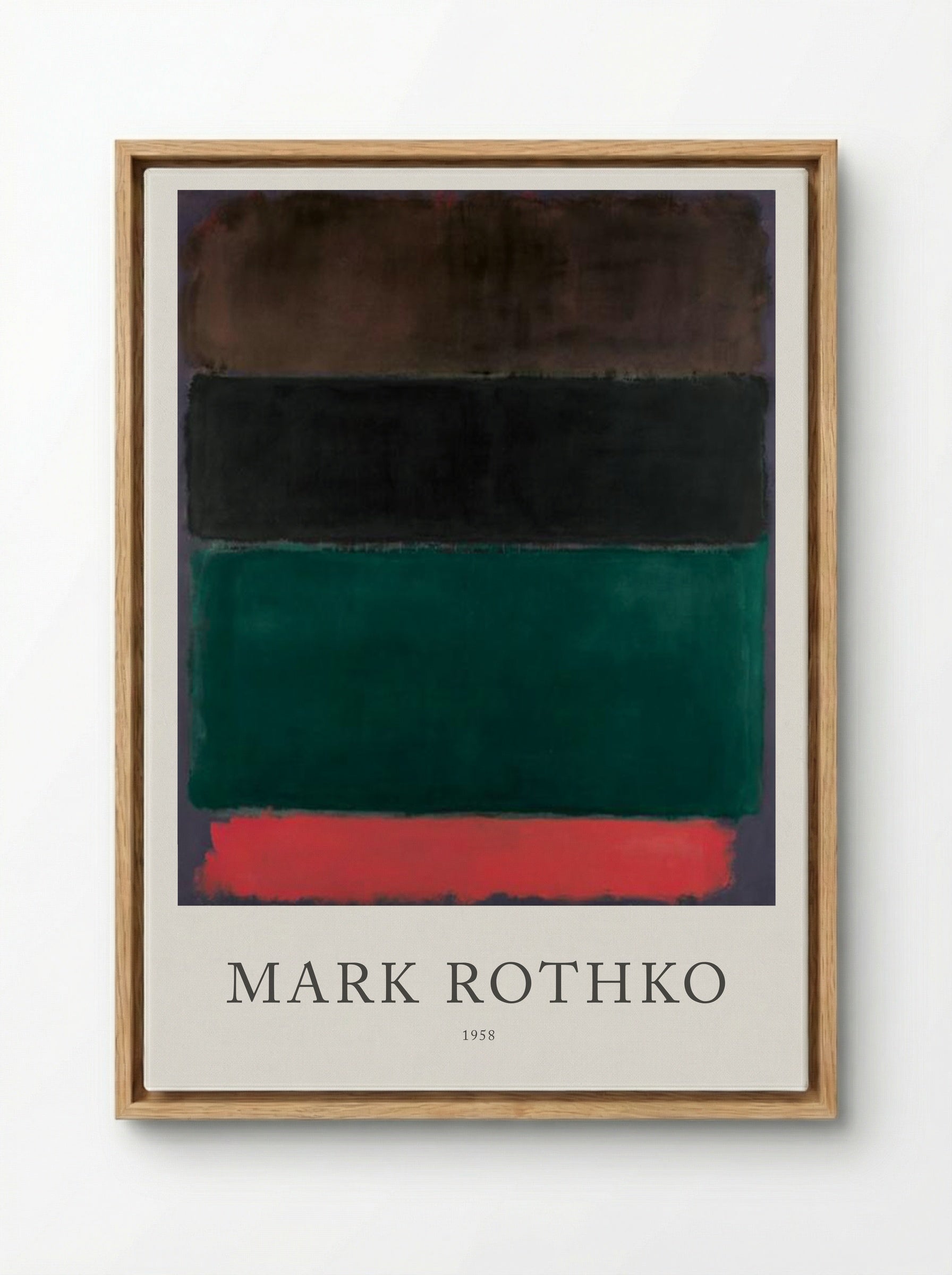 Untitled (Multiform Painting) - Mark Rothko - Framed Canvas Wood