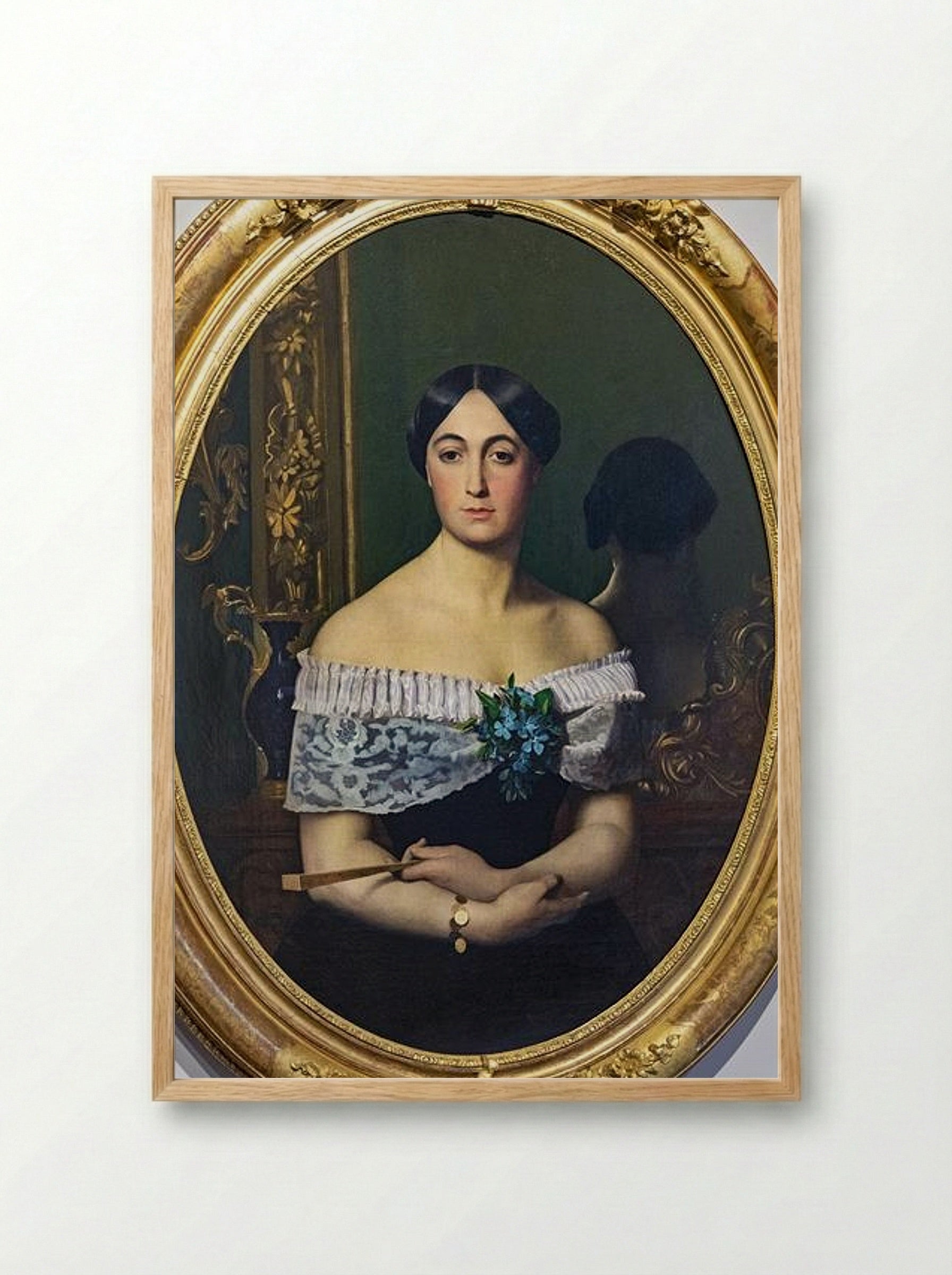 Portrait of Marianne Elisa Birch - Jean-Léon Gérôme - Framed Print Wood