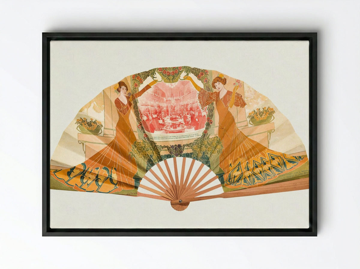 The Grand Vatel - Georges de Feure - Framed Canvas Black