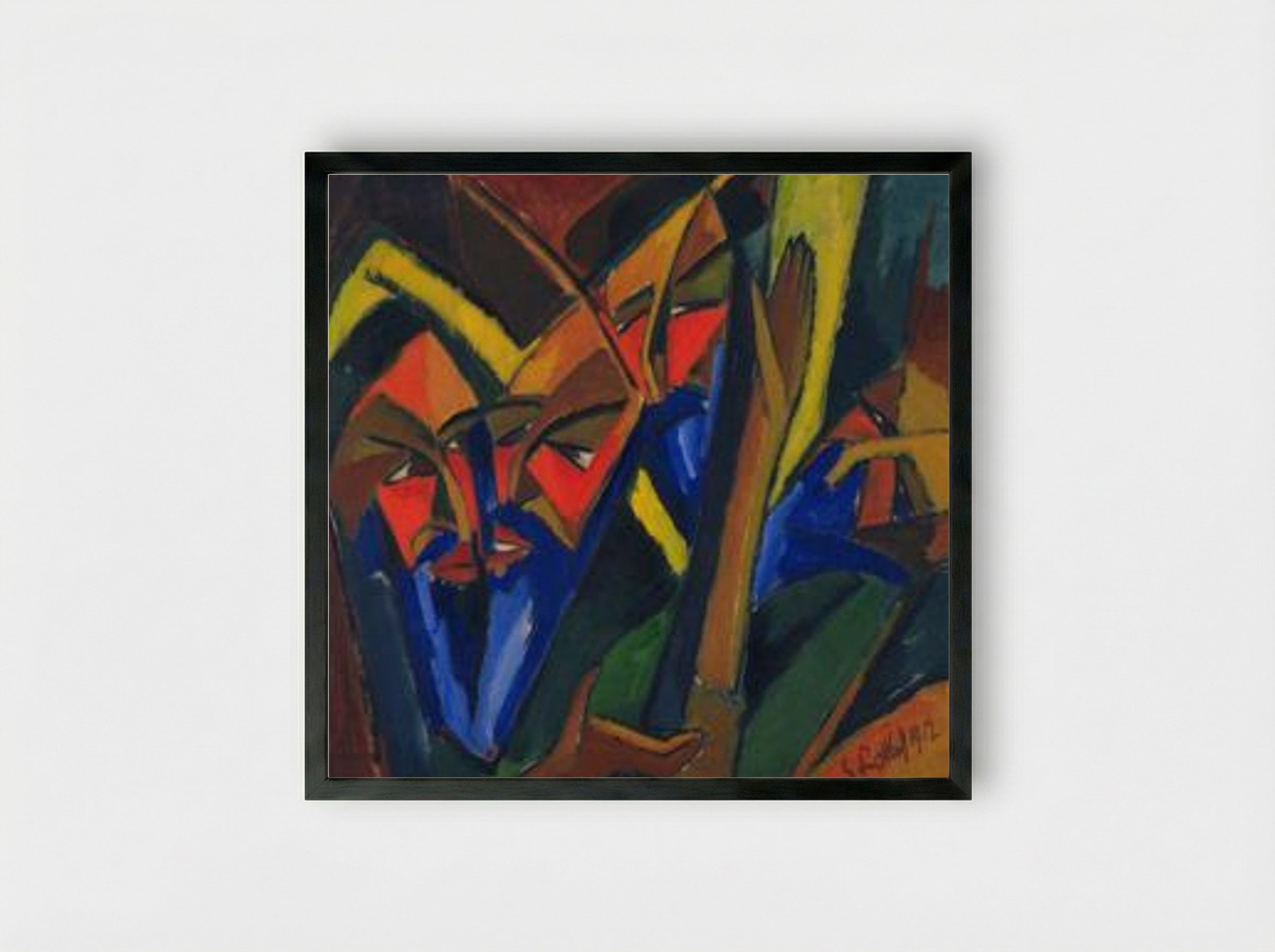 Pharisees - Karl Schmidt-Rottluff - Framed Print Black