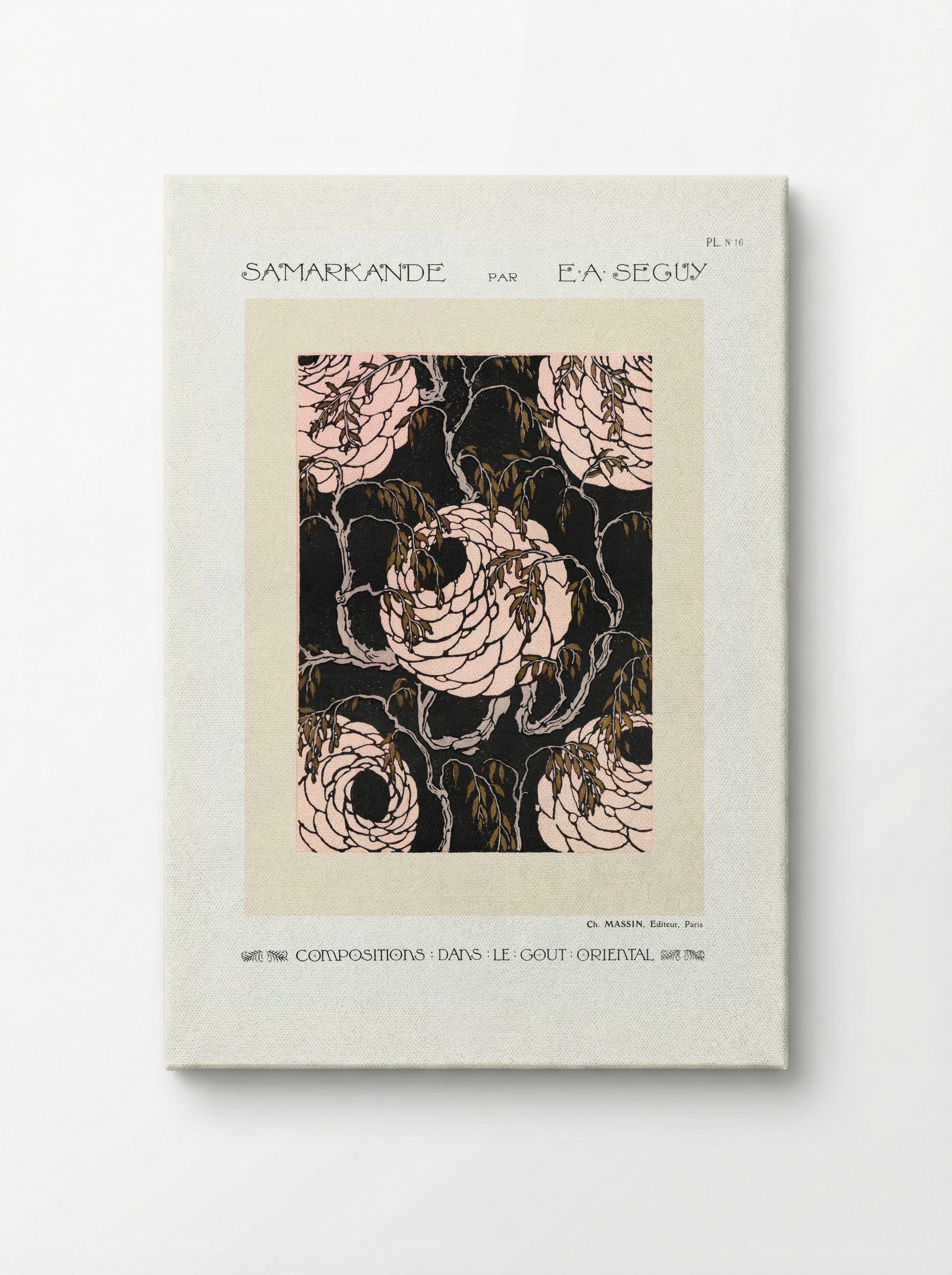 Samarkande, Plate 16 (Floral Composition in the Oriental Style) - Émile-Allain Séguy - Canvas