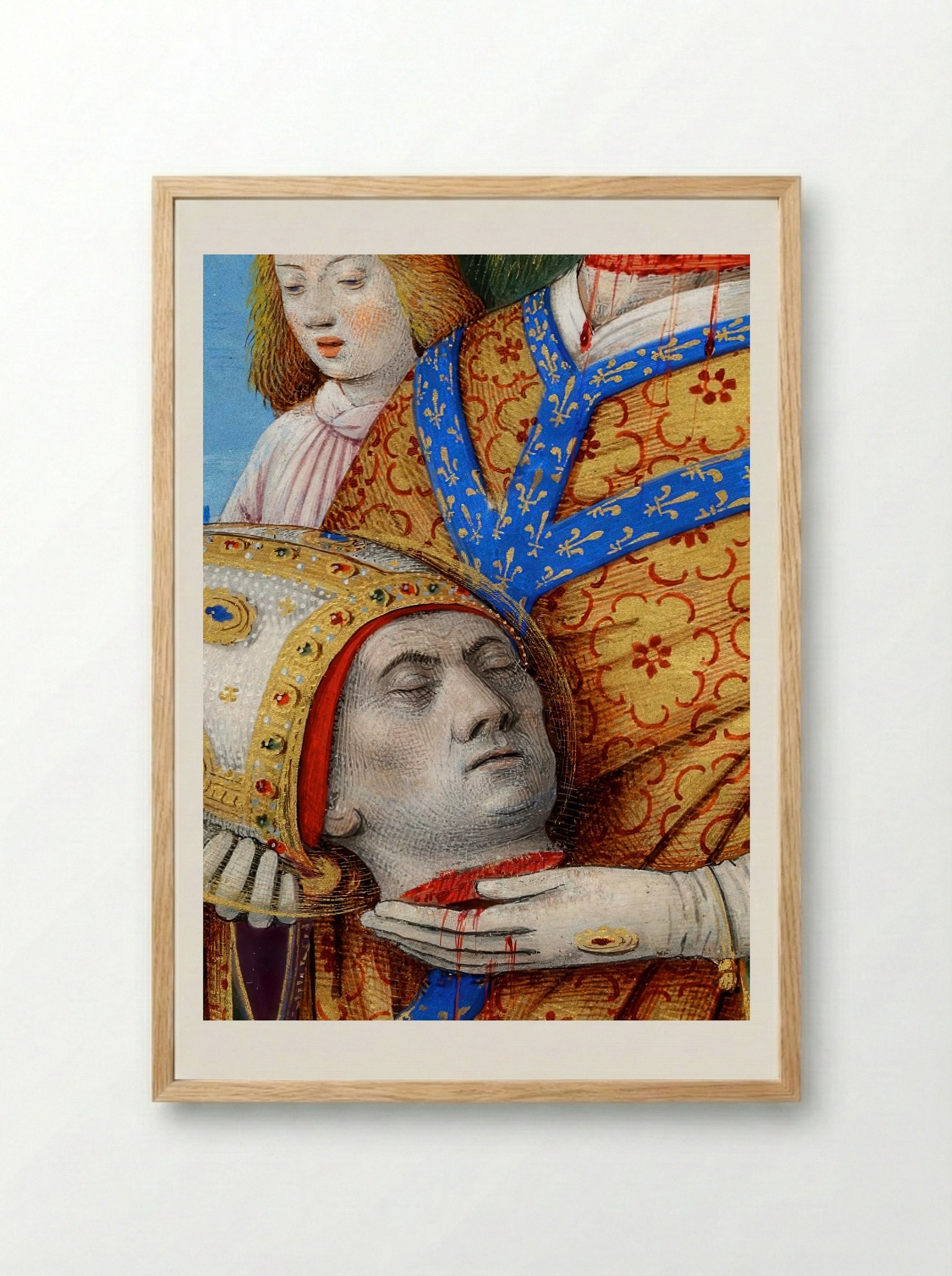 The Martyrdom of Saint Denis - Fine Art Print - Framed Print Wood