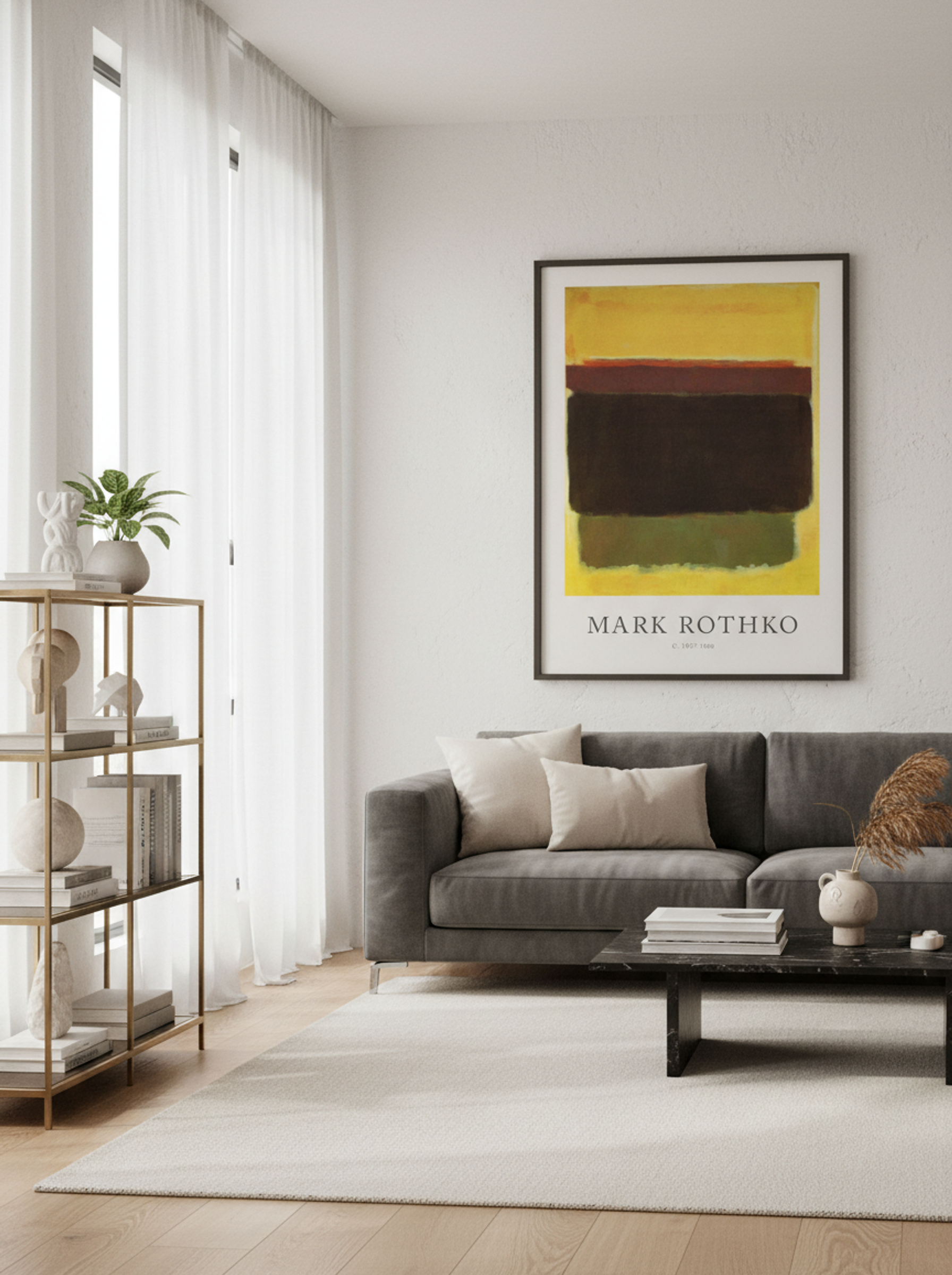 Untitled (Colour Field Painting) - Mark Rothko - Lifestyle