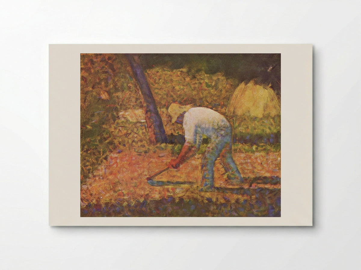 Peasant with Hoe - Camille Pissarro - Poster