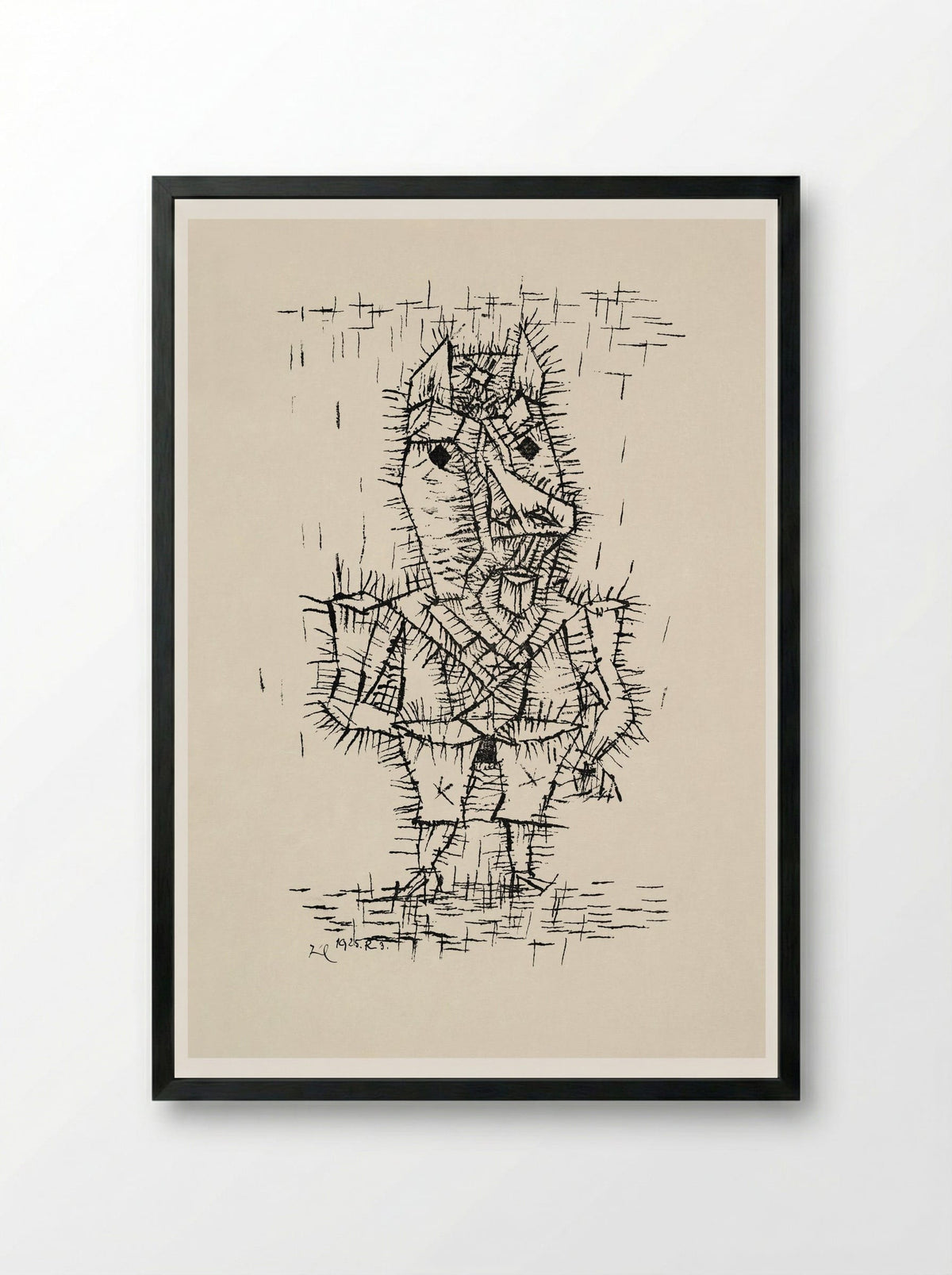 Ass (Esel) - Paul Klee - Framed Print Black