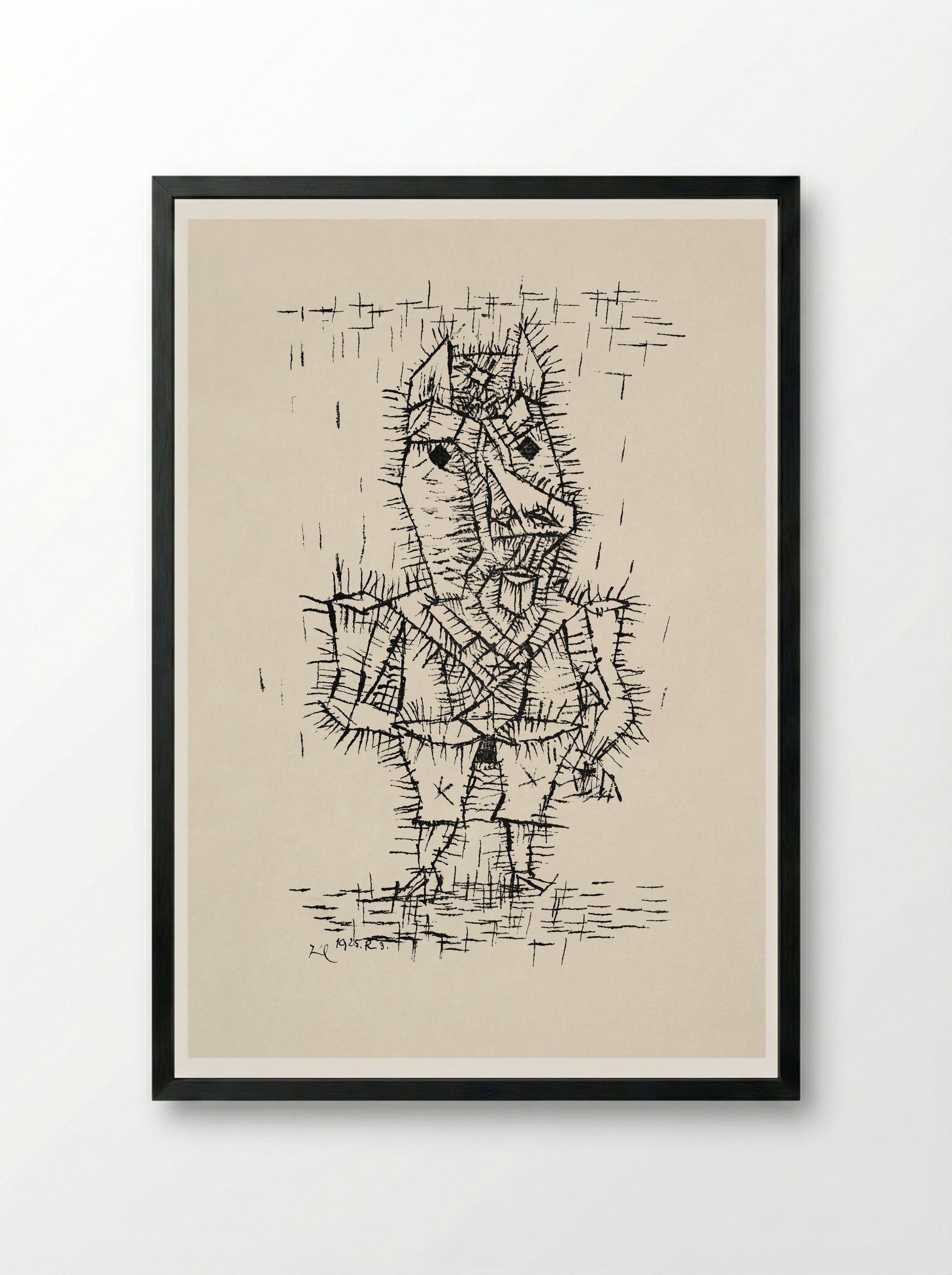 Ass (Esel) - Paul Klee - Framed Print Black