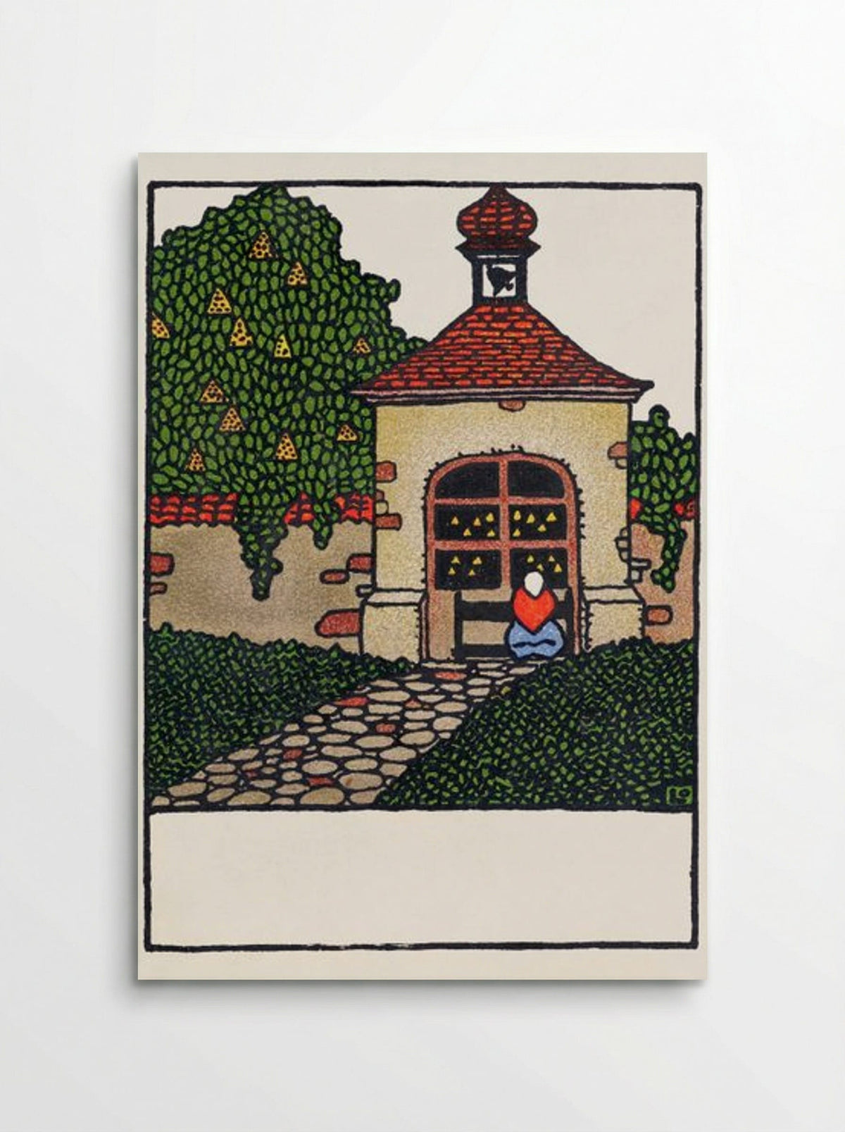 Easter Card with Chapel - Otto Friedrich Carl Lendecke - Poster