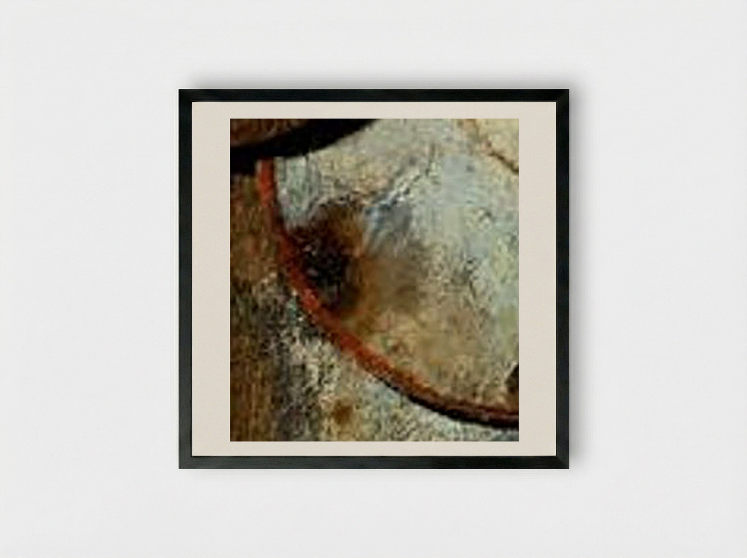Merzbild Rossfett - Kurt Schwitters - Framed Print Black