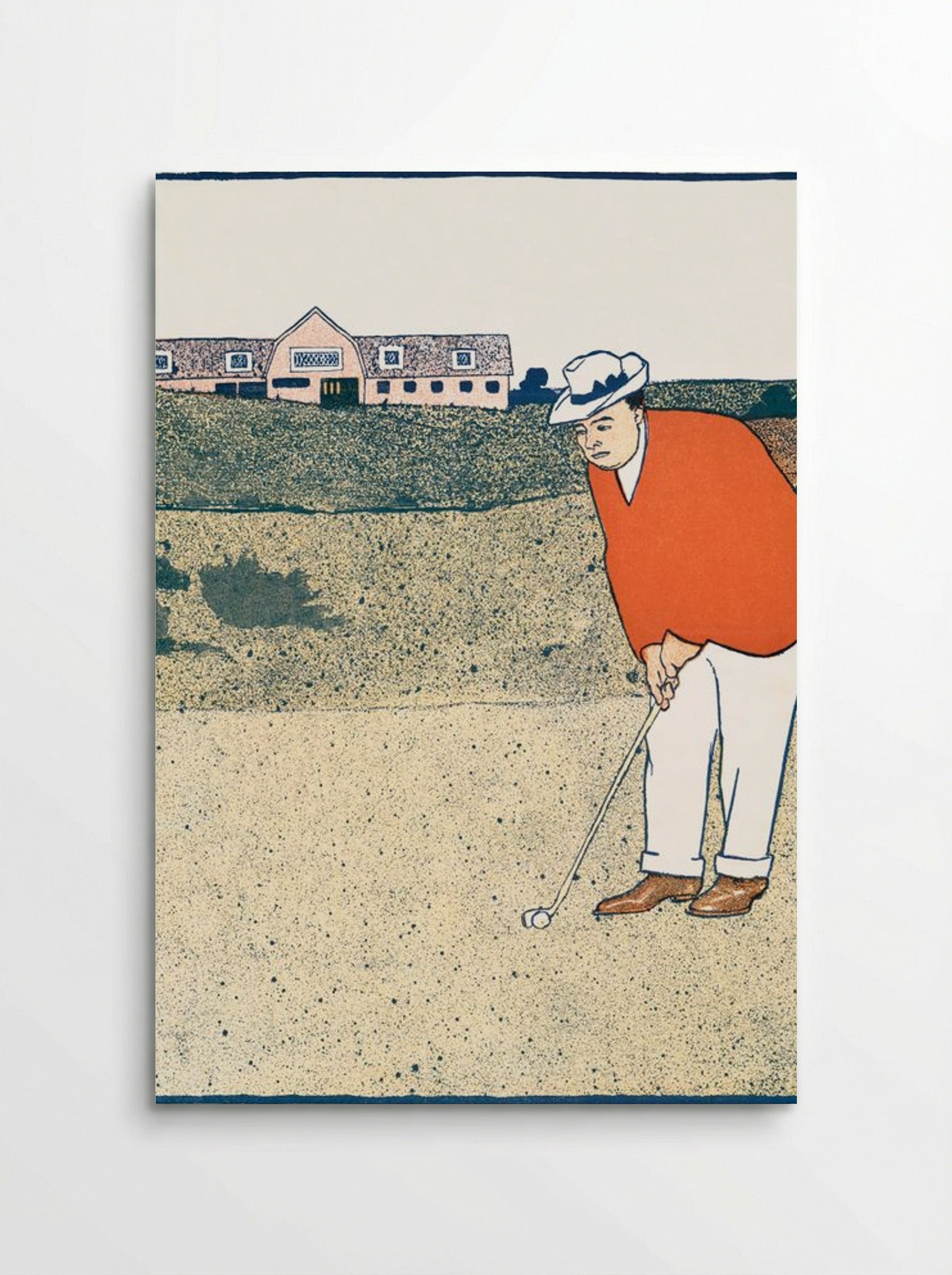 Man Playing Golf - Edward Penfield - Poster