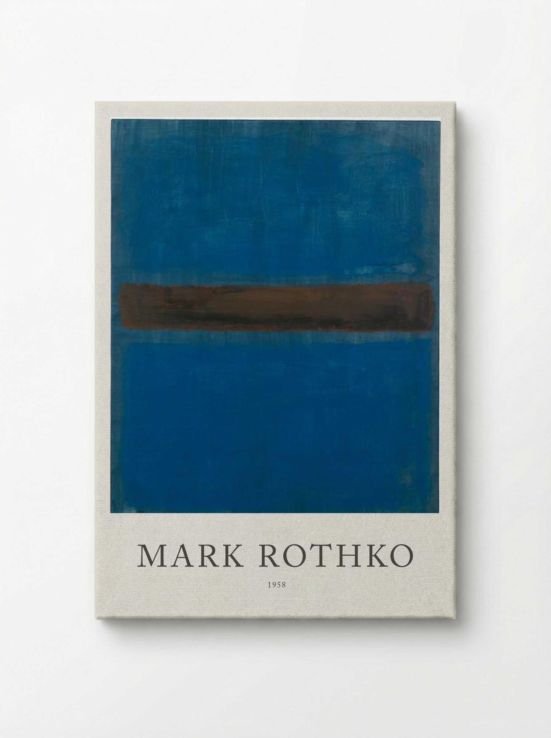 Untitled (Blue, Brown, Blue) - Mark Rothko - Canvas