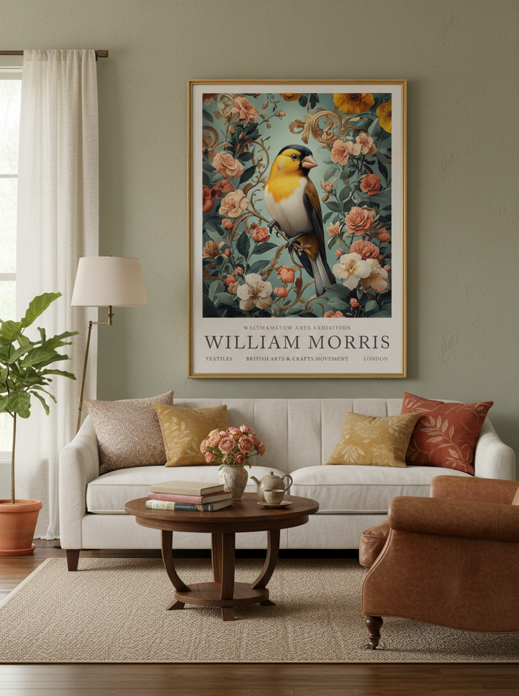 Goldfinch Glow - William Morris - Lifestyle
