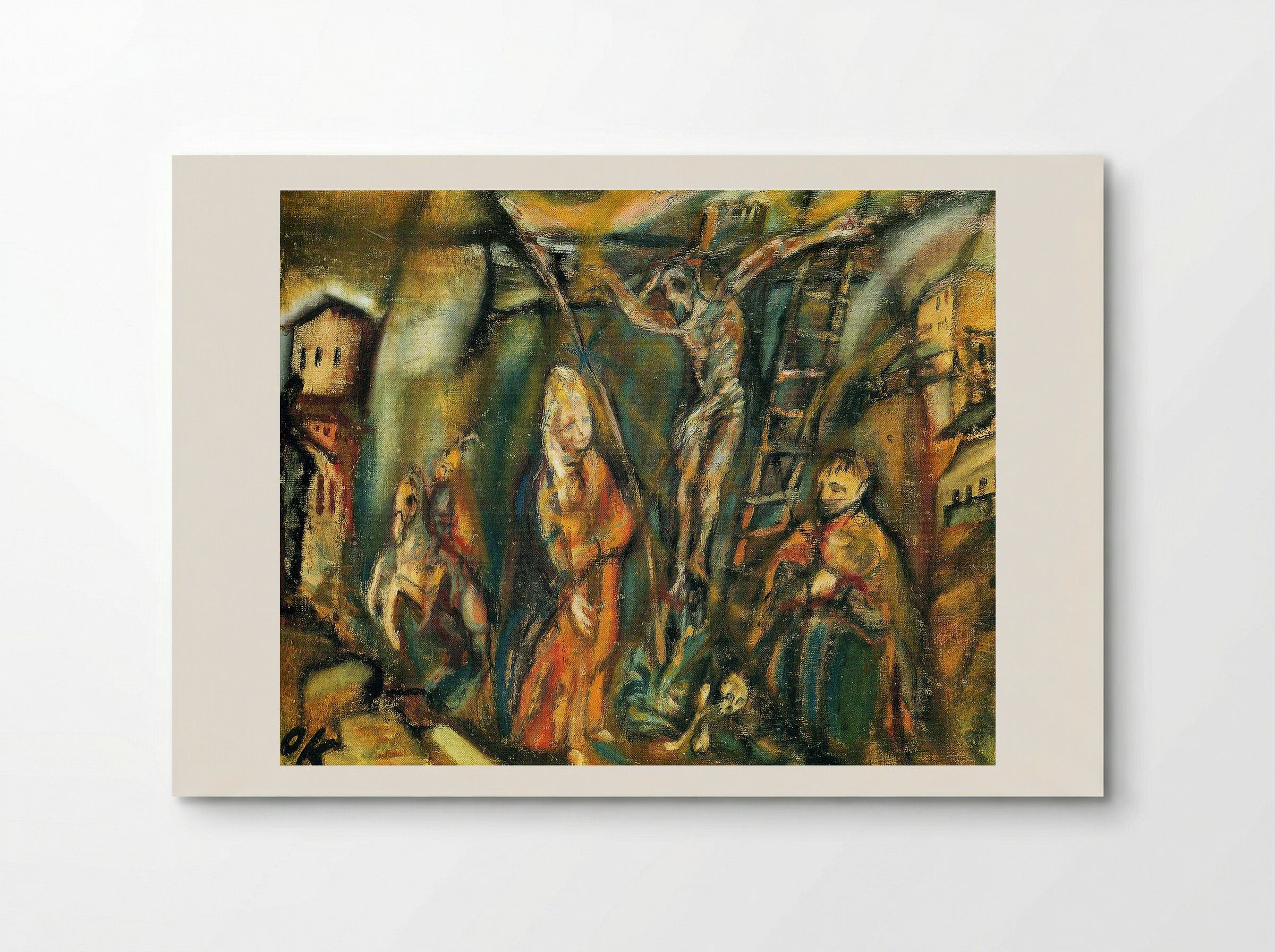 Crucifixion (Golgotha) - Oskar Kokoschka - Poster