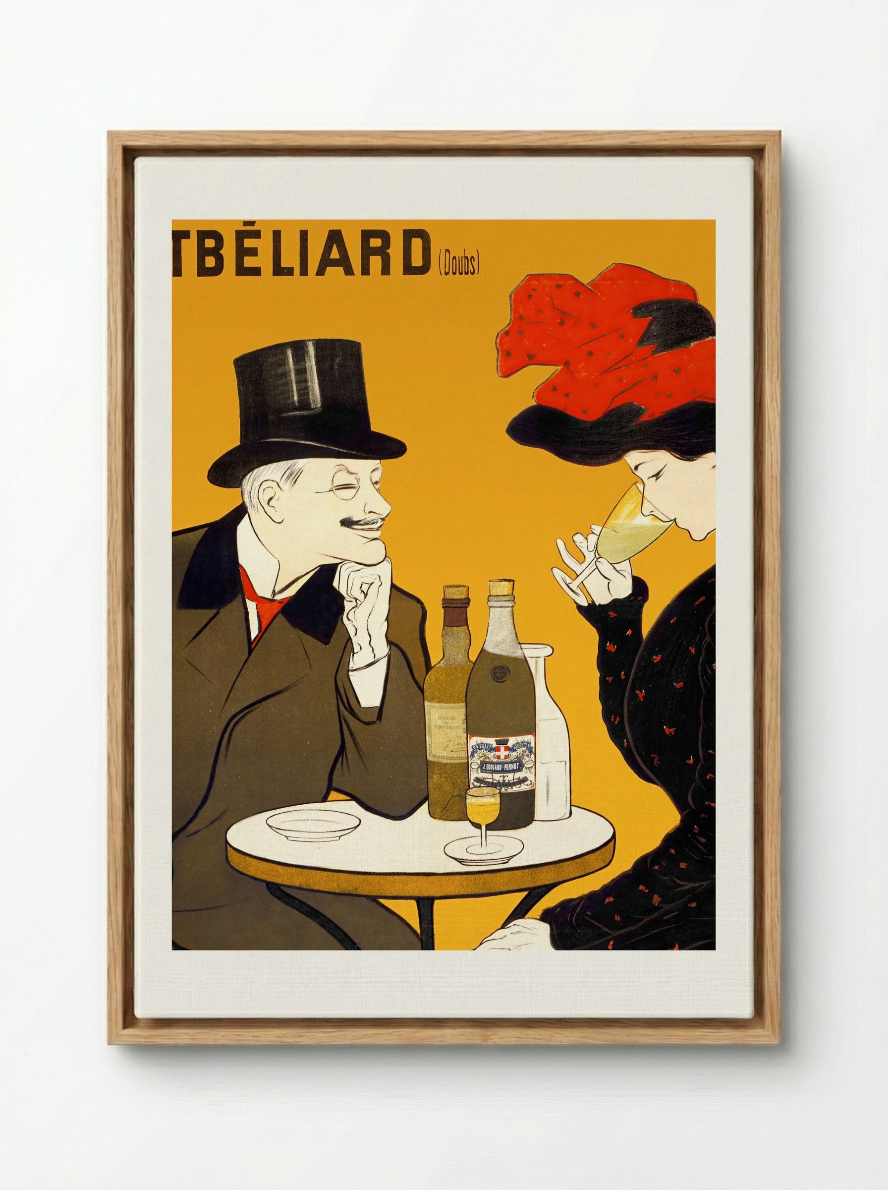 J. Edouard Pernot Liqueur Mont-Christ - Leonetto Cappiello - Framed Canvas Wood