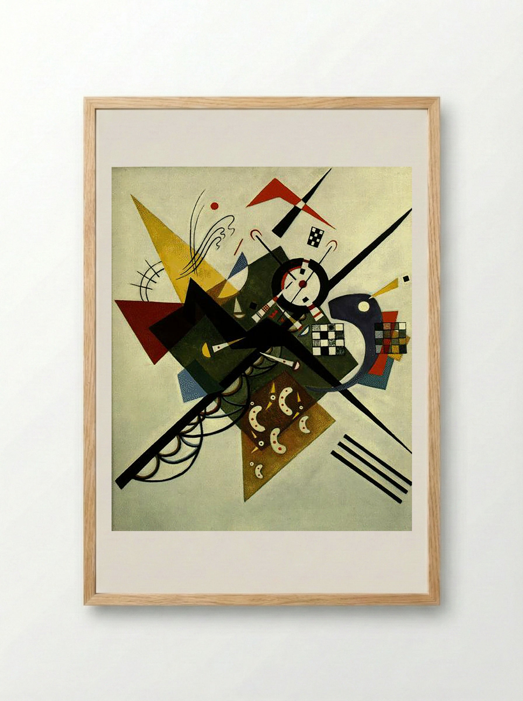 On White II - Wassily Kandinsky - Framed Print Wood