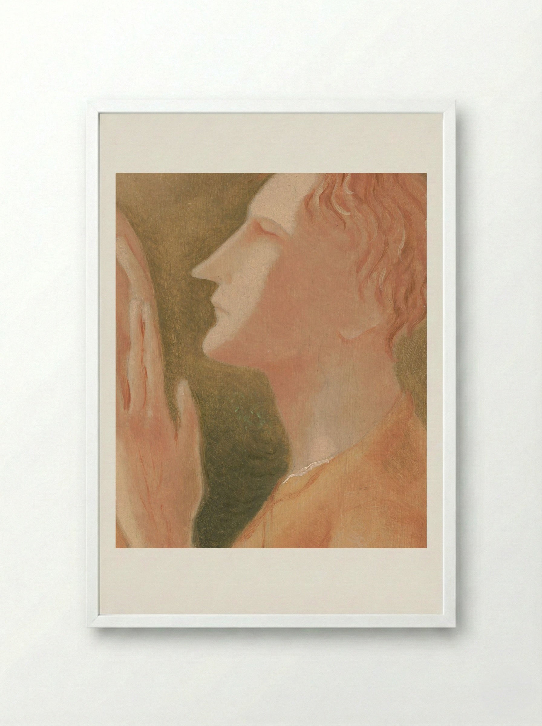 Blind Man - Mikuláš Galanda - Framed Print White