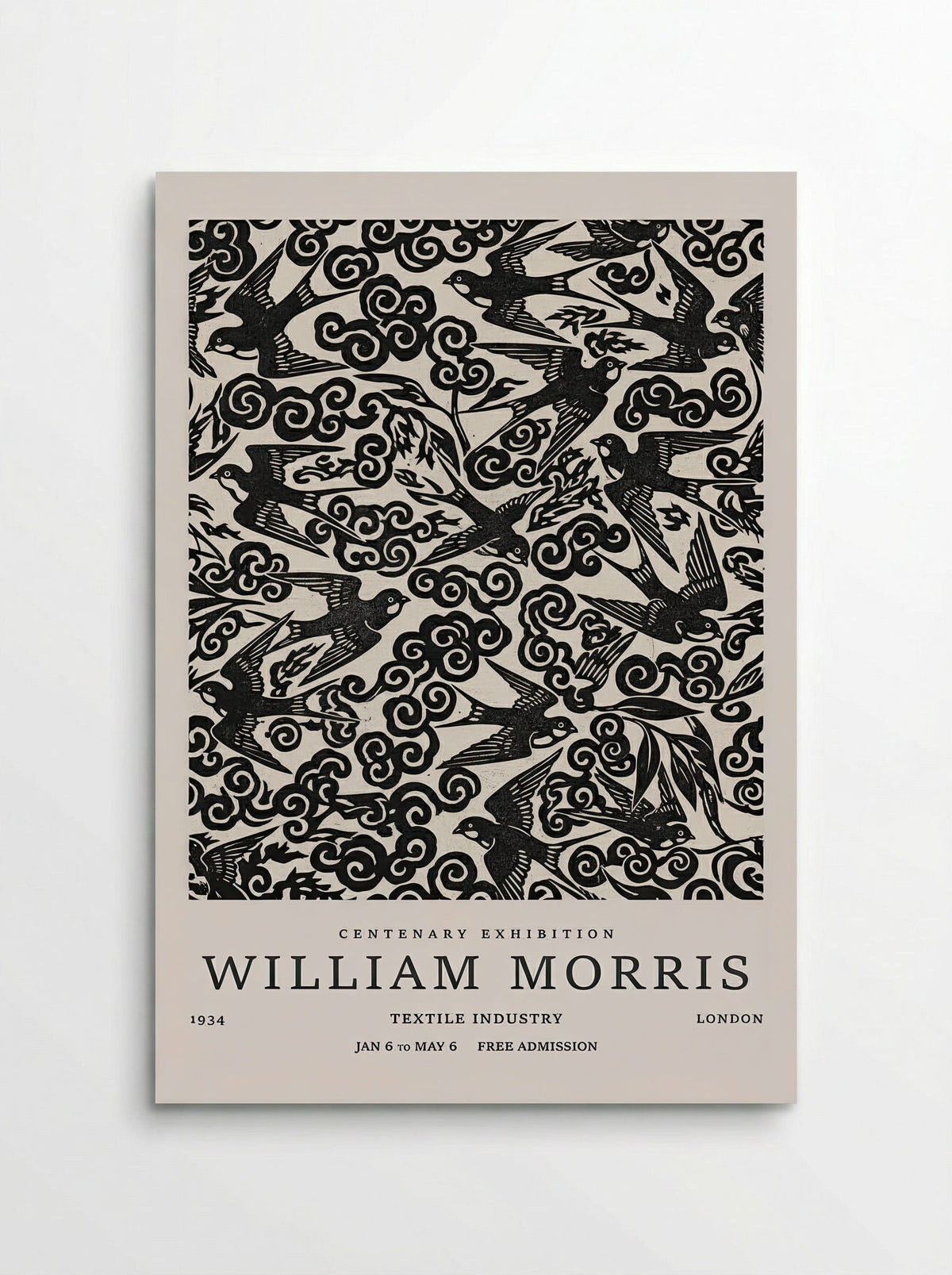 Swallow Flight Tapestry - William Morris - Fine Art Print