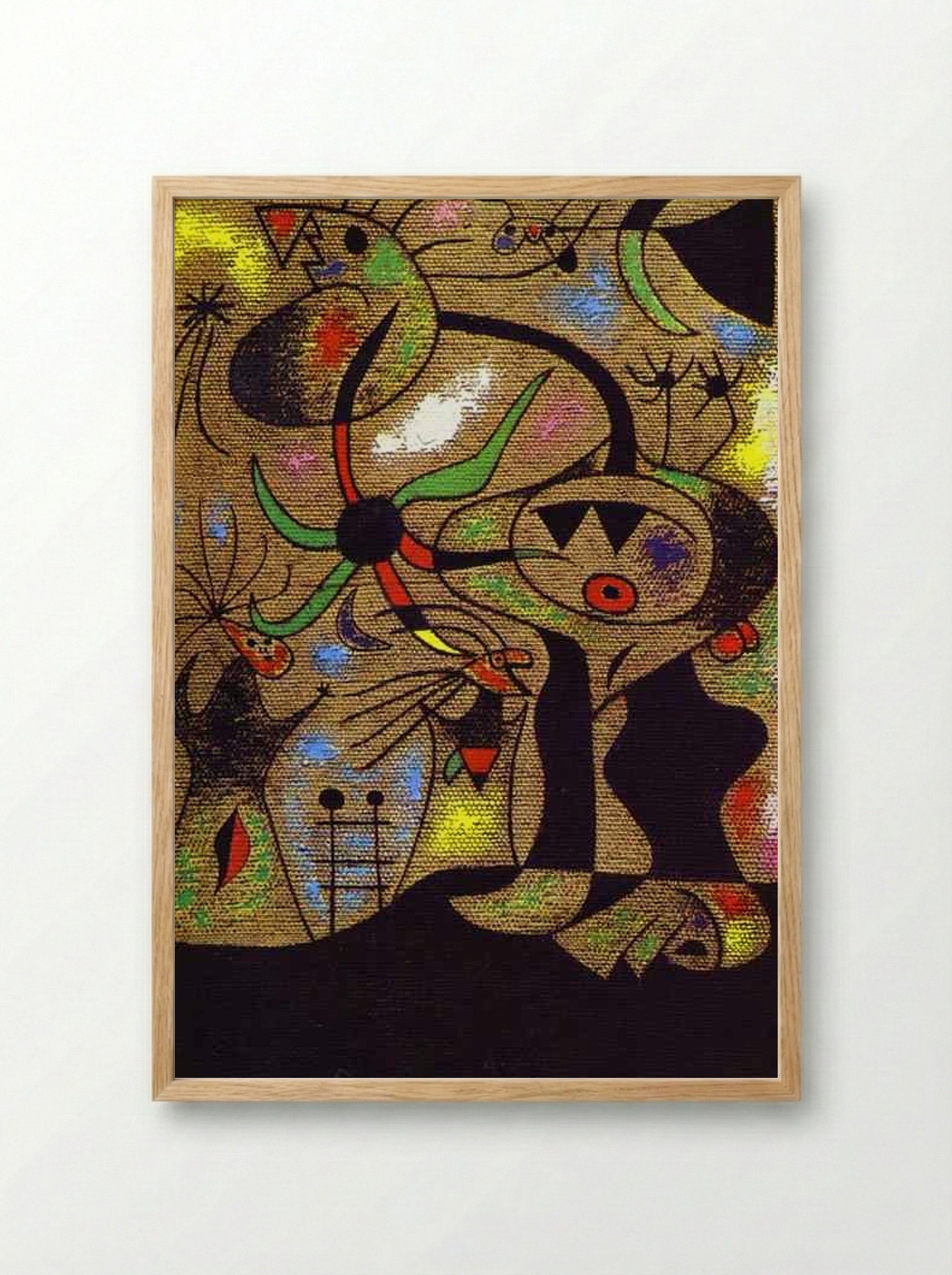 The Escape Ladder - Joan Miró - Framed Print Wood