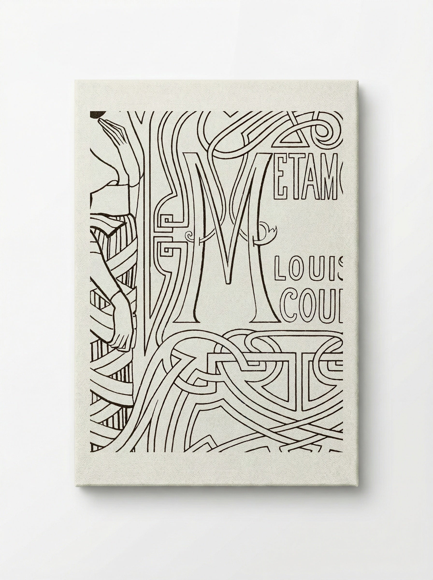 Book Binding Design for 'Metamorfoze' by Louis Couperus - Jan Toorop - Canvas