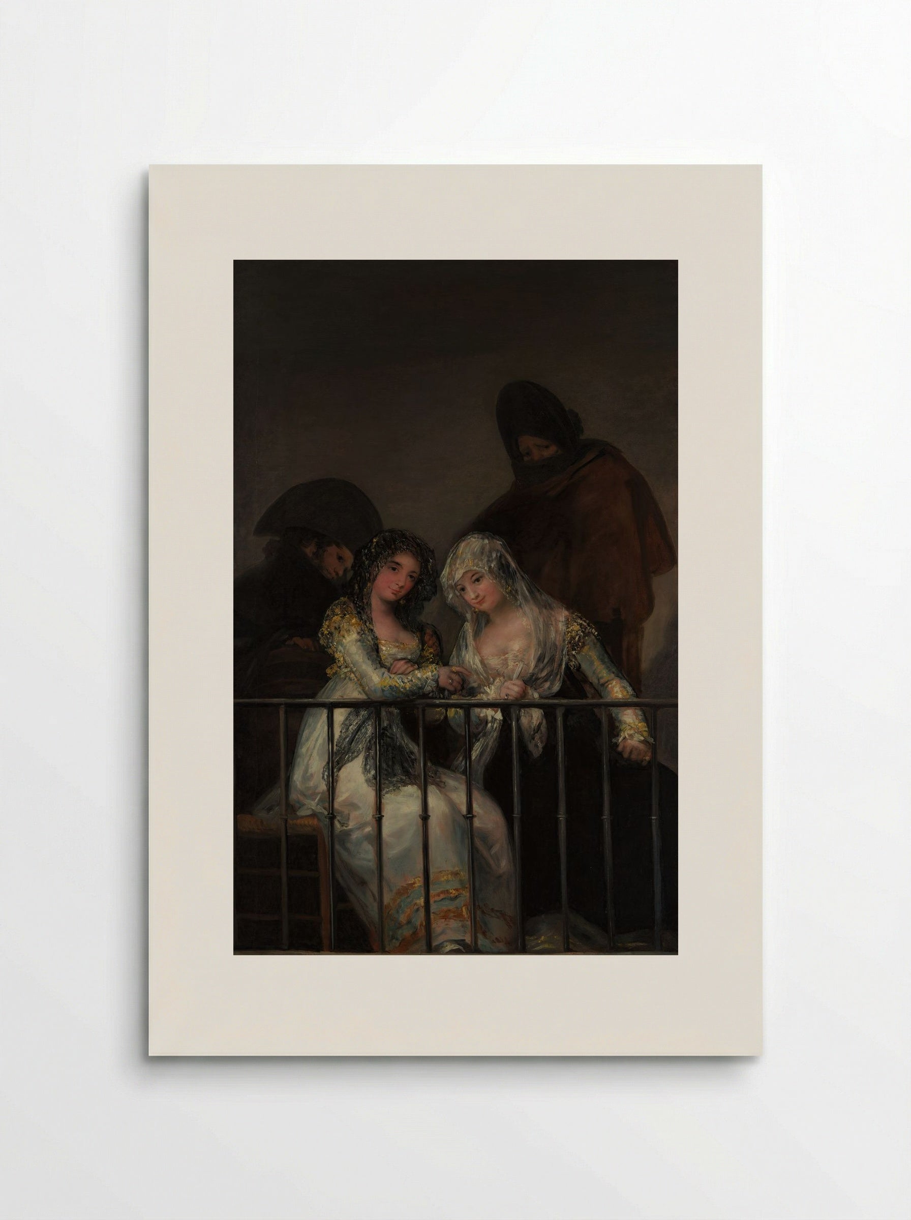 Majas on a Balcony - Francisco de Goya - Poster