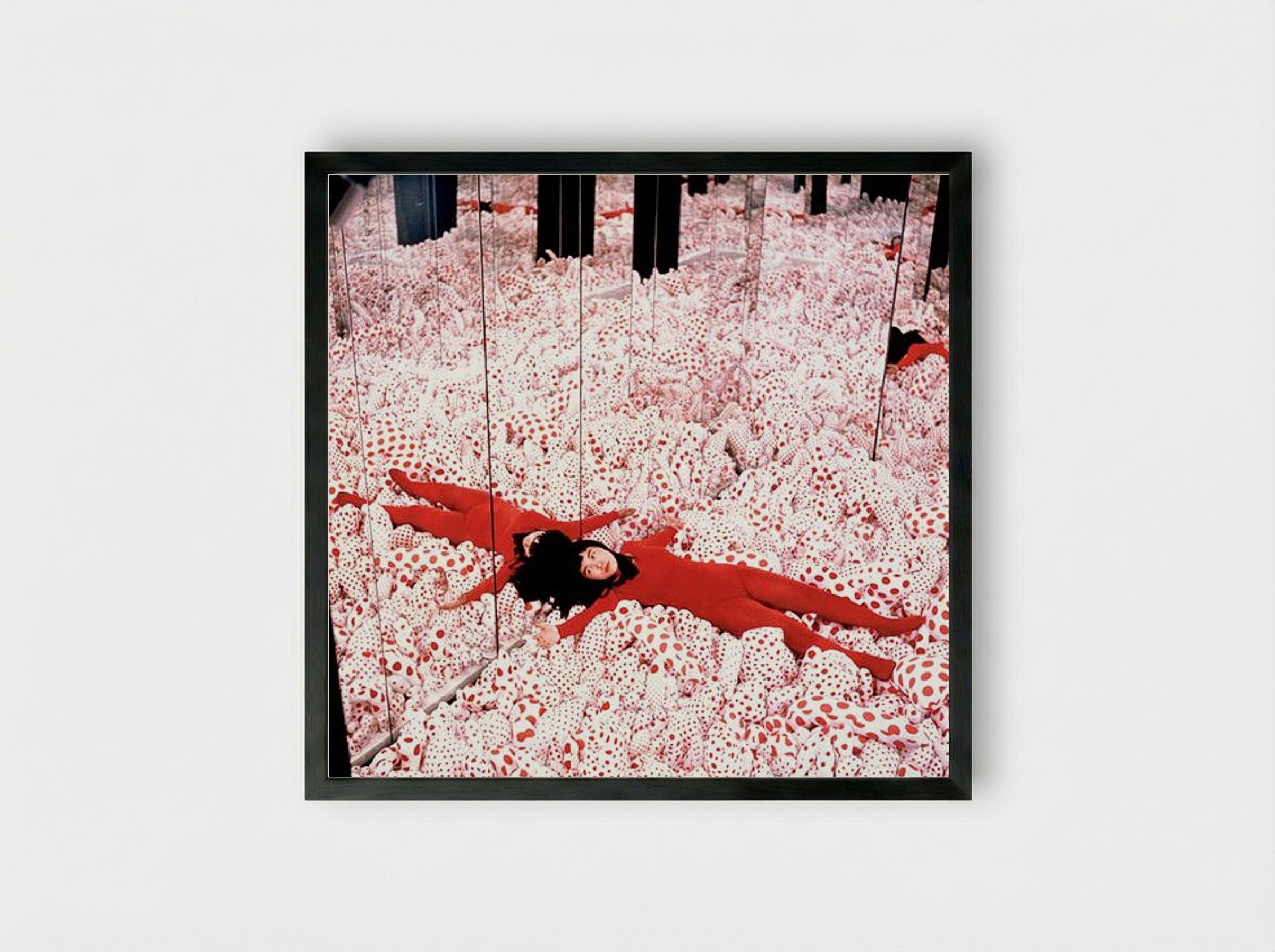 Infinity Mirror Room - Yayoi Kusama - Framed Print Black
