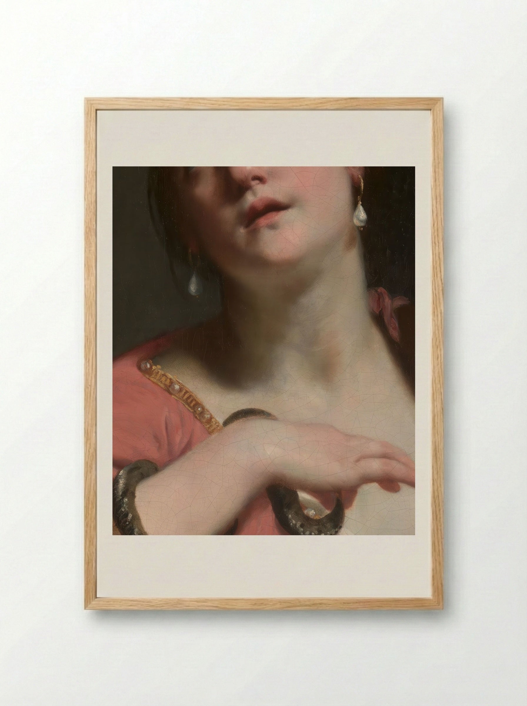 The Death of Cleopatra - Guido Cagnacci - Framed Print Wood