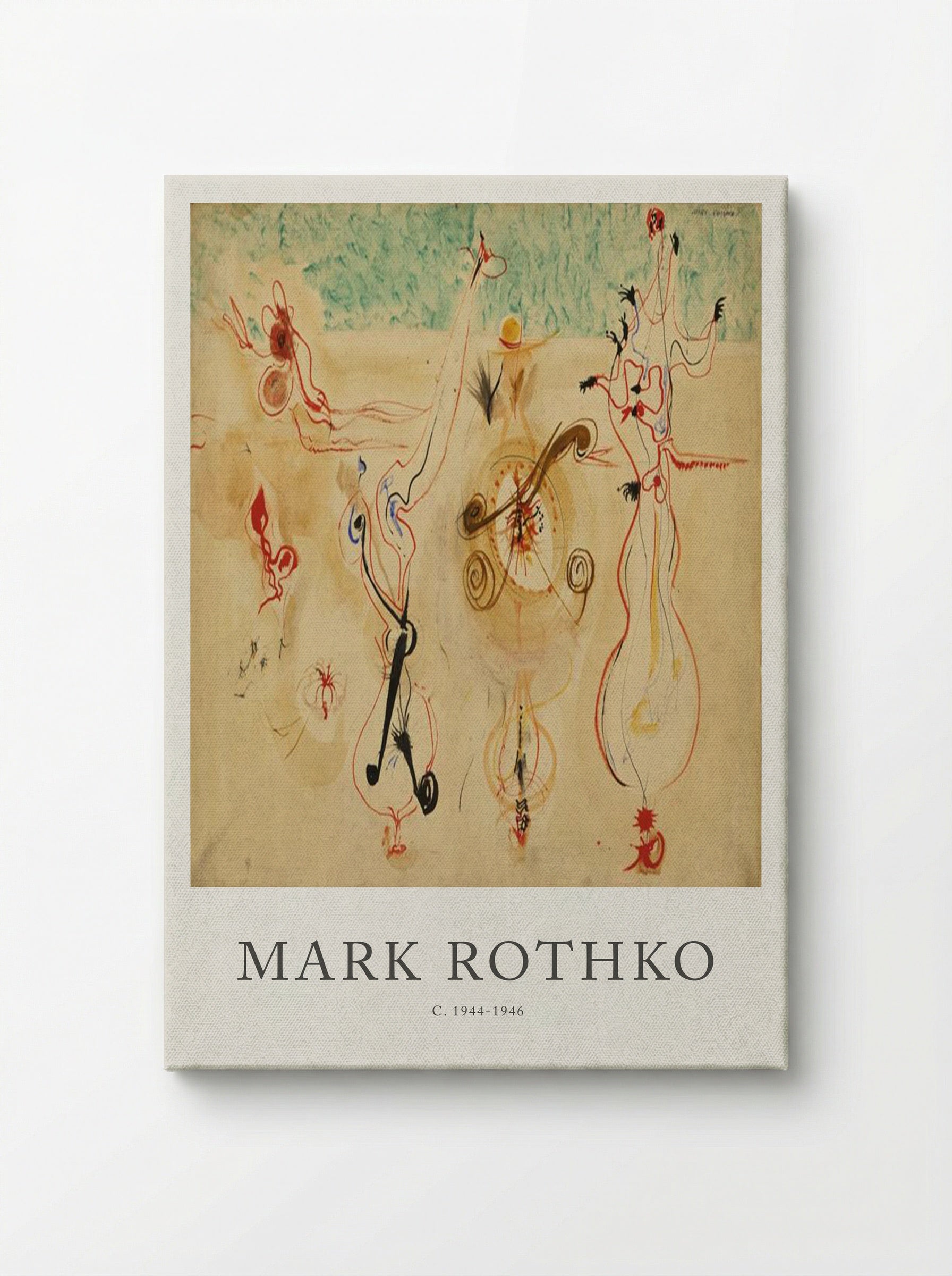 Untitled (Biomorphic Figures) - Mark Rothko - Canvas