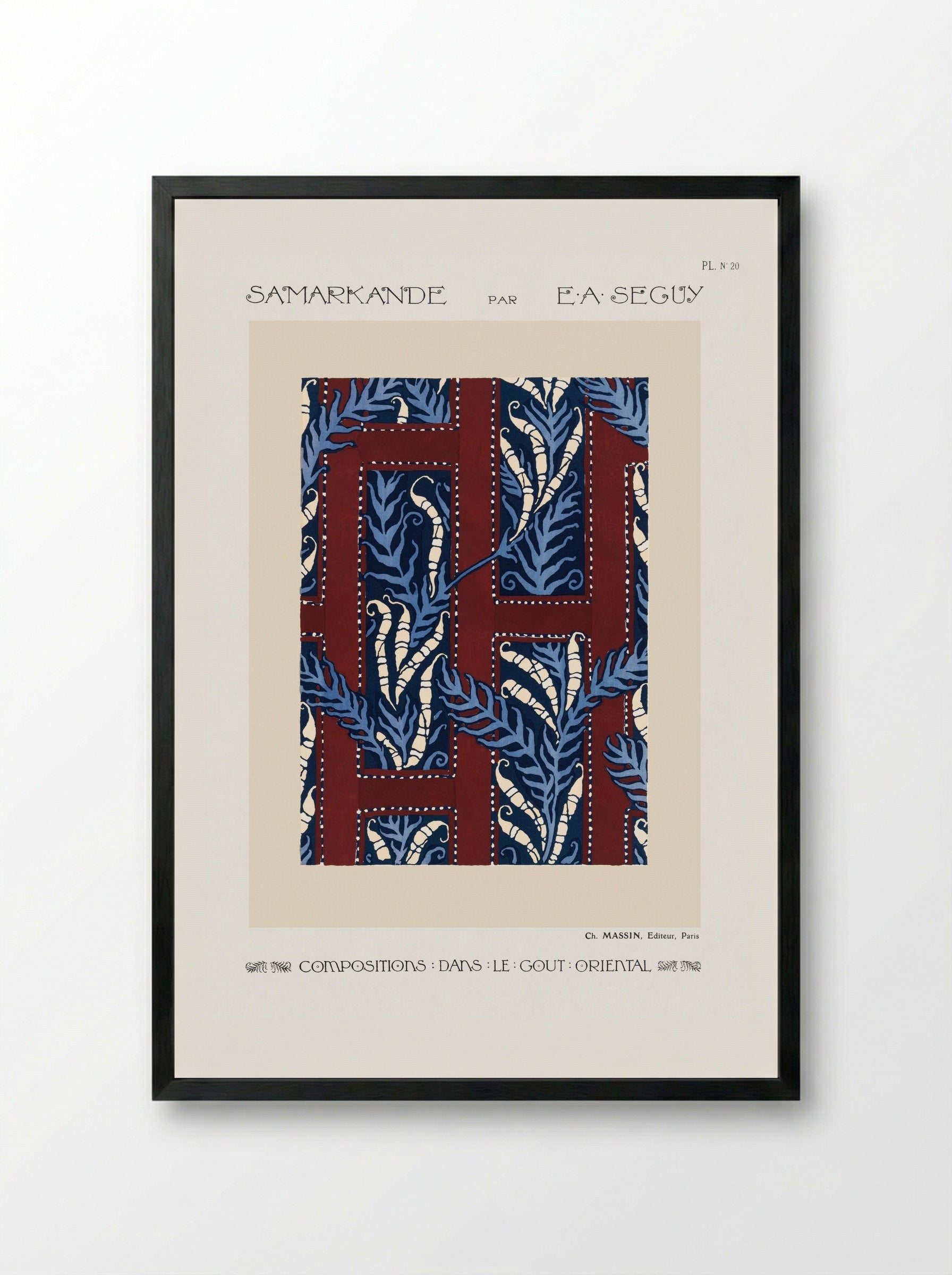 Samarkande, Plate No. 20 - Émile-Allain Séguy - Framed Print Black