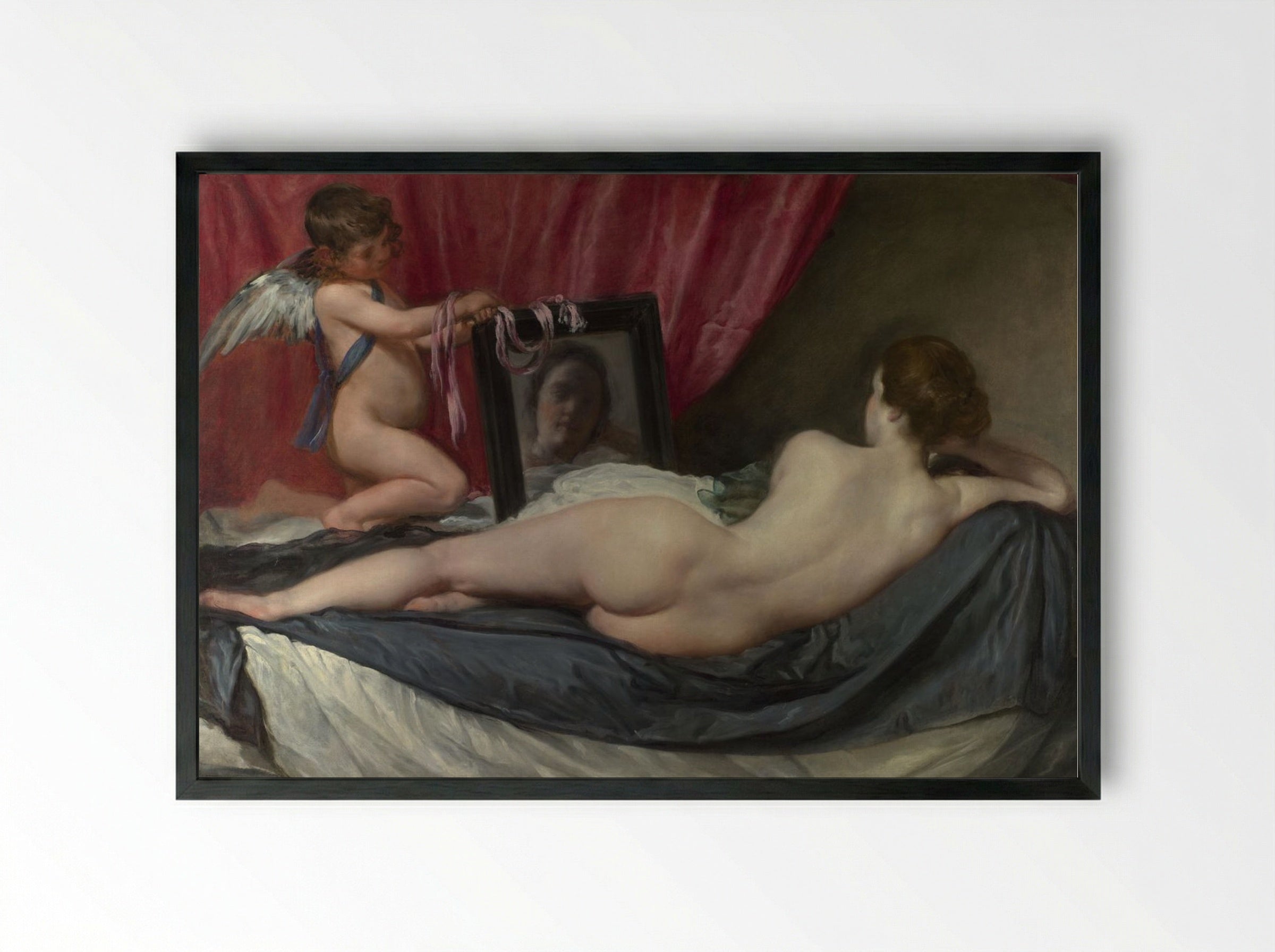 The Rokeby Venus - Diego Velázquez - Framed Print Black