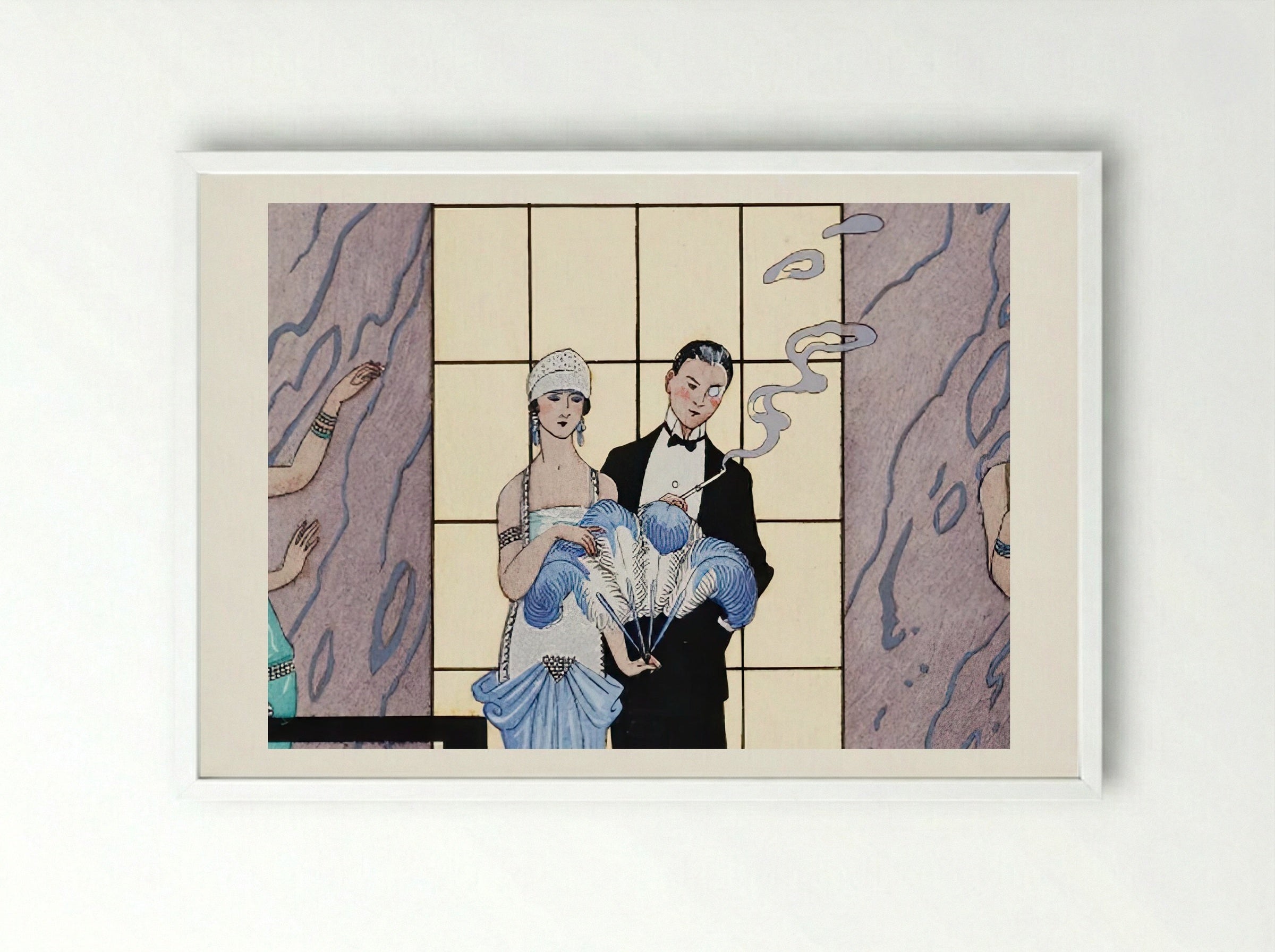 Au Revoir - George Barbier - Framed Print White