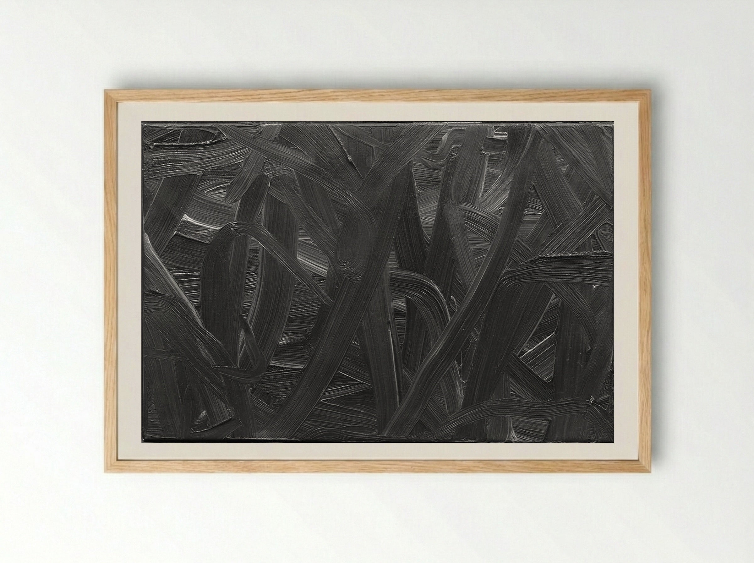 Overpainting (Brown) - Gerhard Richter - Framed Print Wood