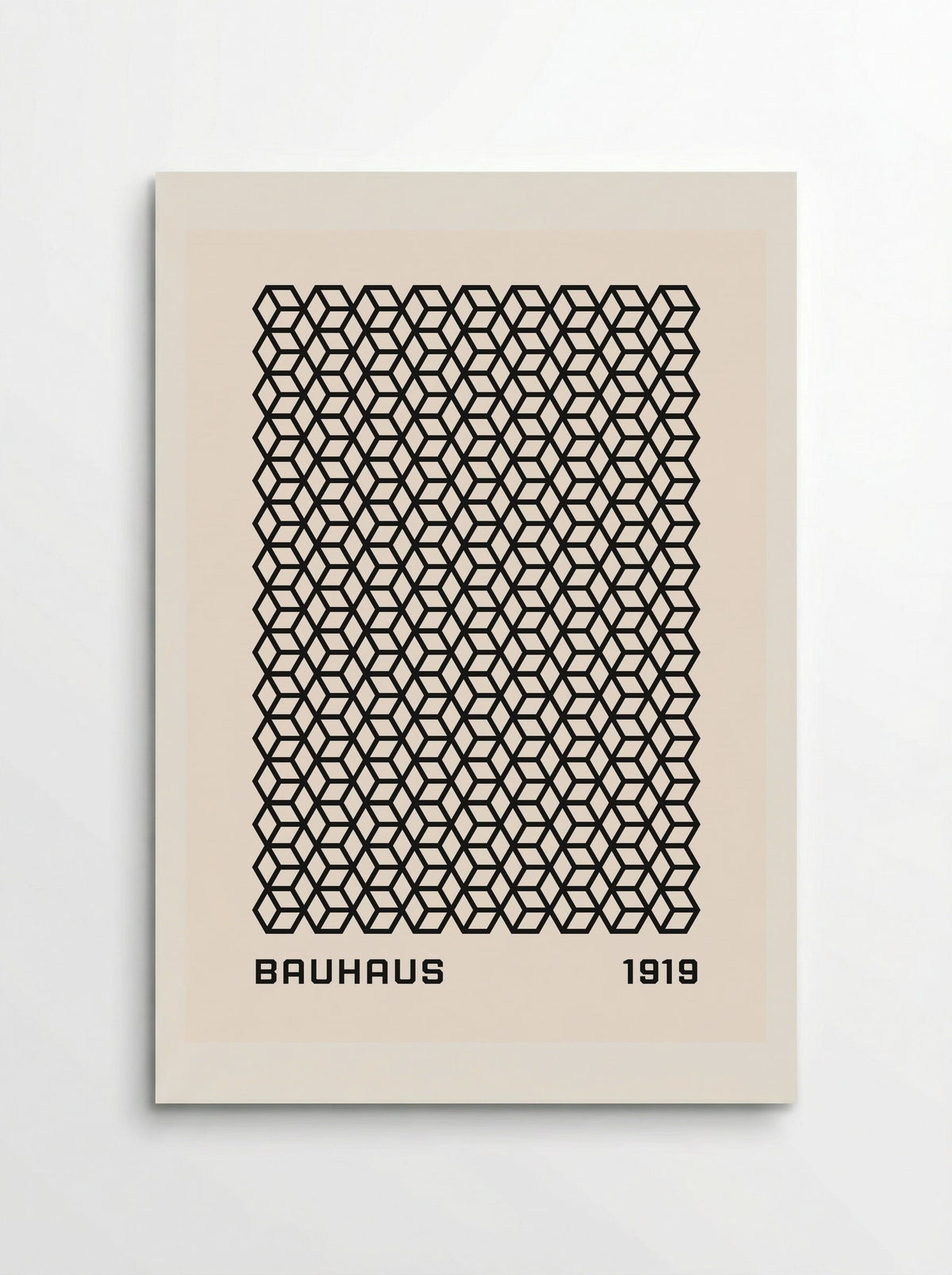 Bauhaus Isometric Grid 1919 - Poster