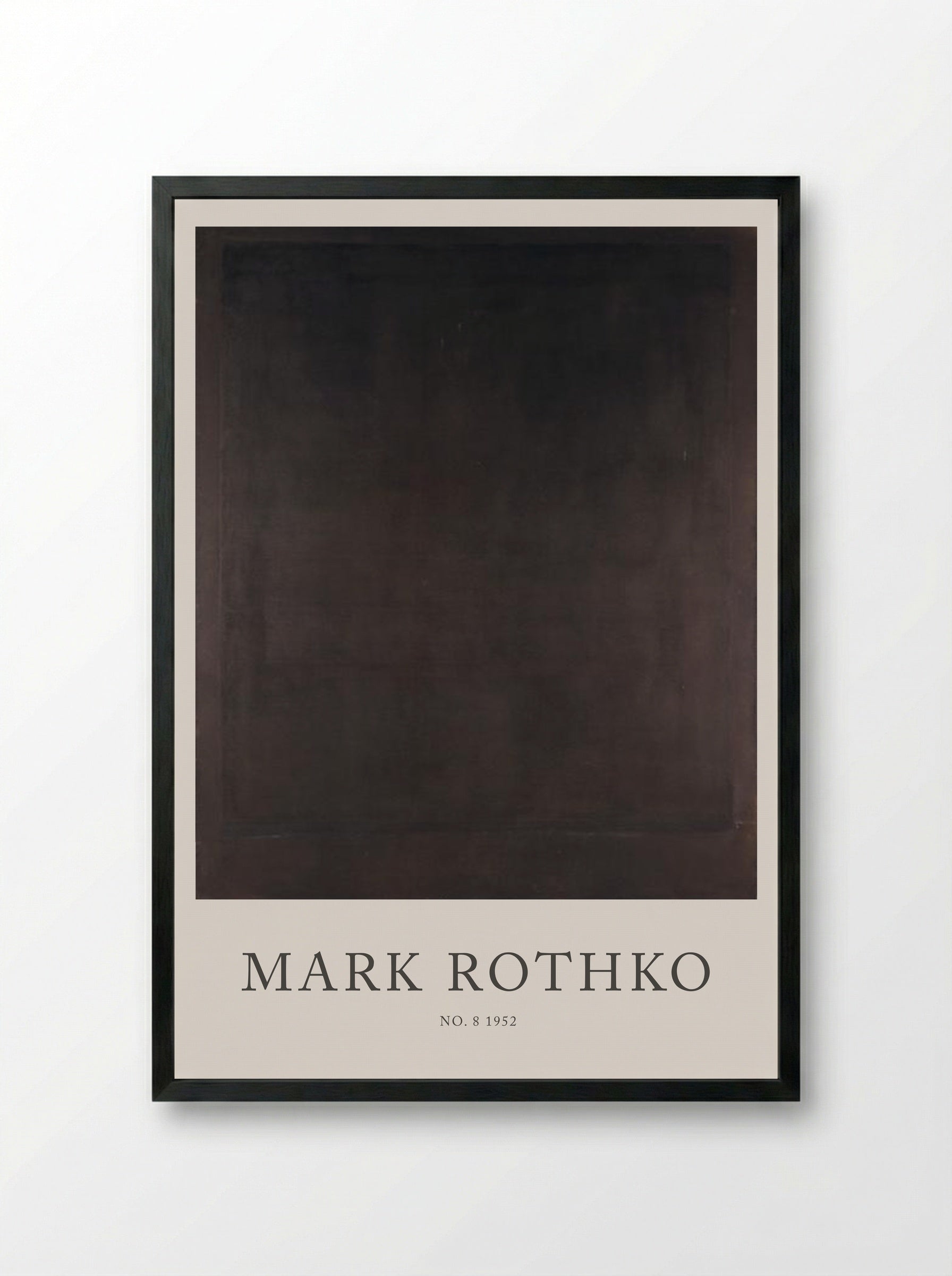 No. 8 - Mark Rothko - Framed Print Black